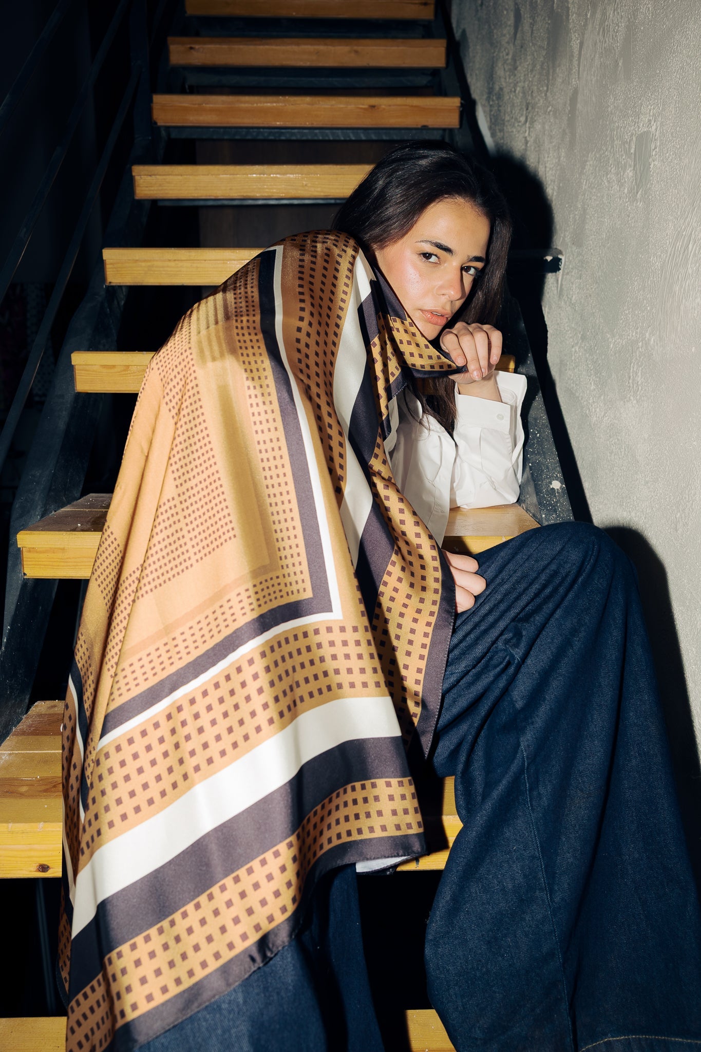 Square Silk Scarf 3 - AB ESSENTIALS