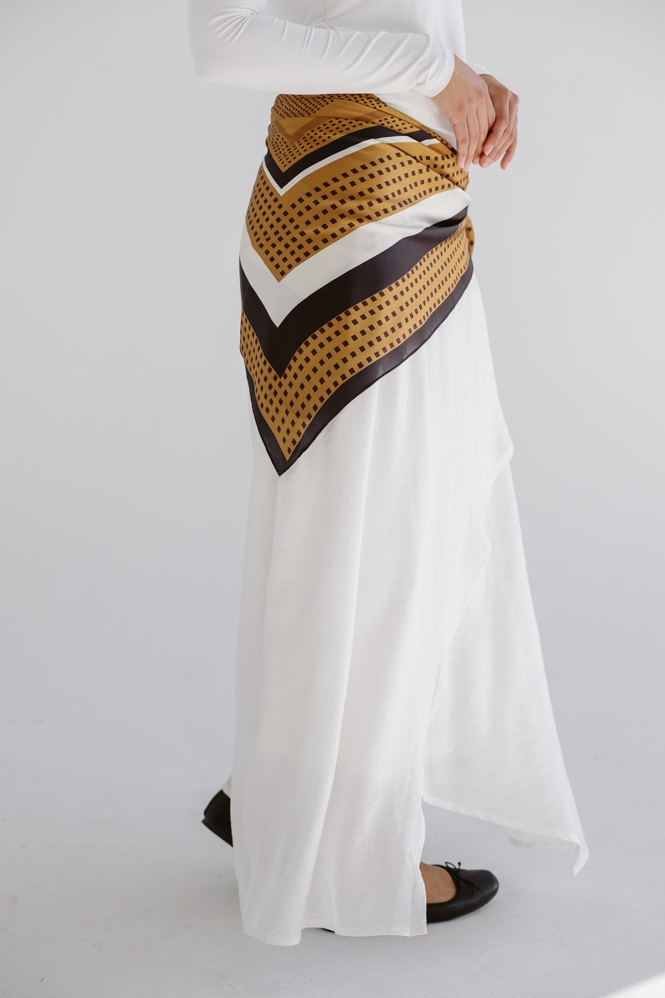 Square Silk Scarf 3 - AB ESSENTIALS