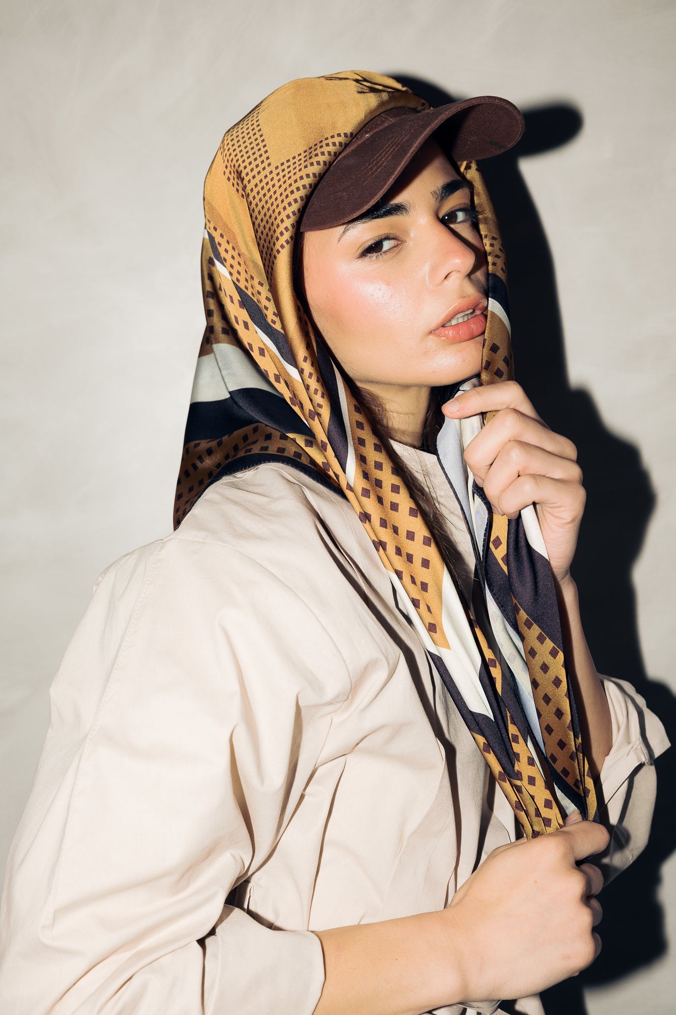 Square Silk Scarf 3 - AB ESSENTIALS