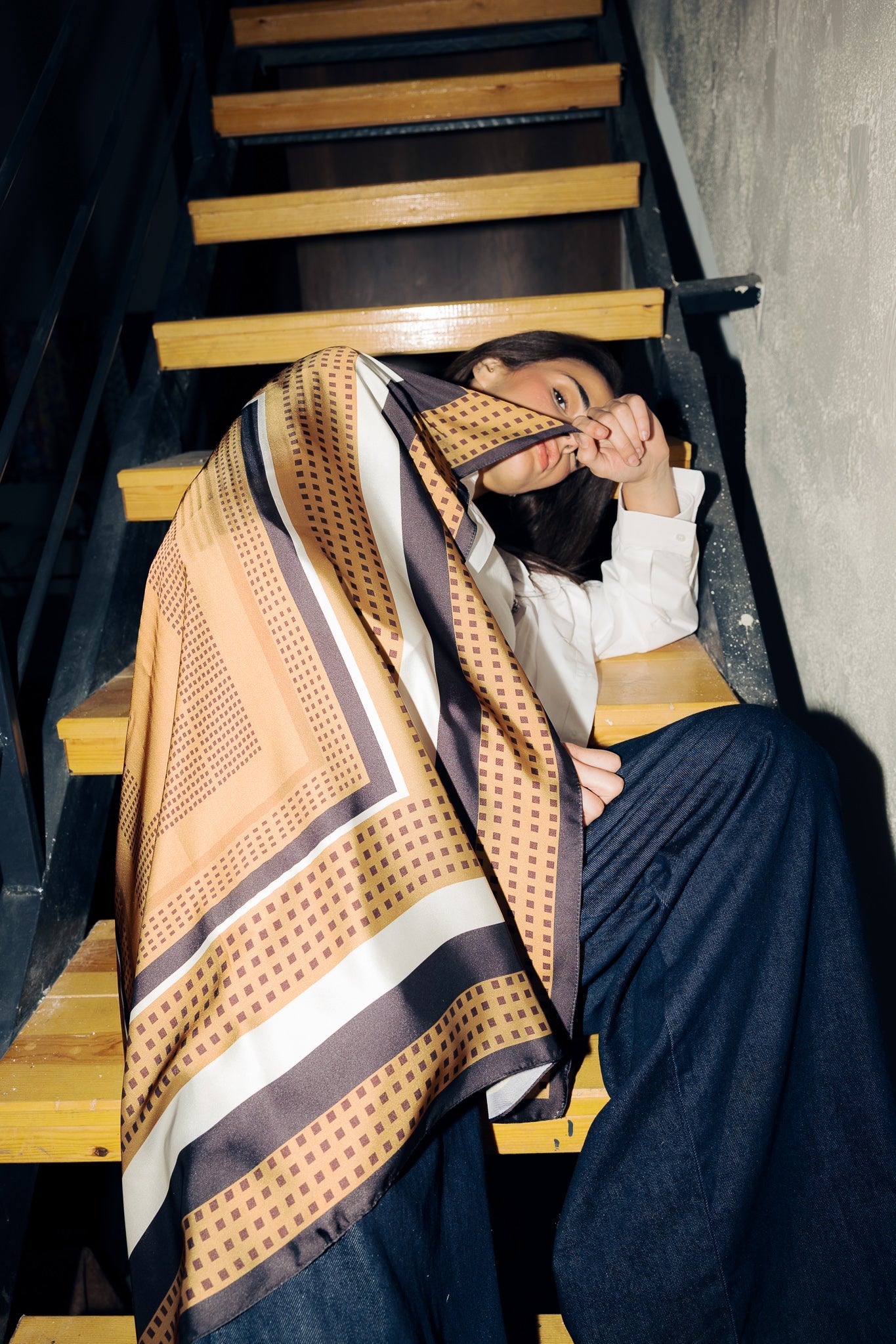 Square Silk Scarf 3 - AB ESSENTIALS