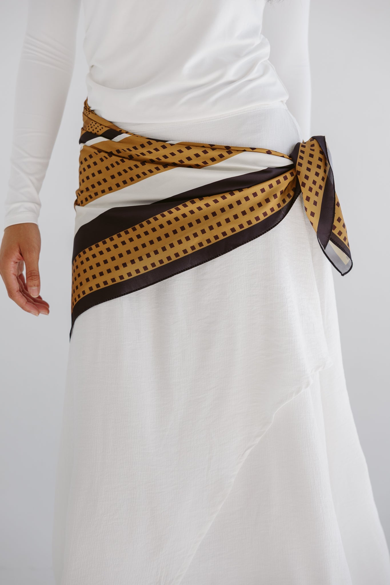 Square Silk Scarf 3 - AB ESSENTIALS