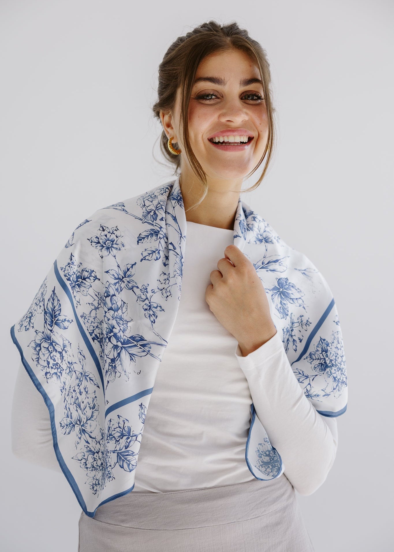 Square Silk Scarf 4 - AB ESSENTIALS