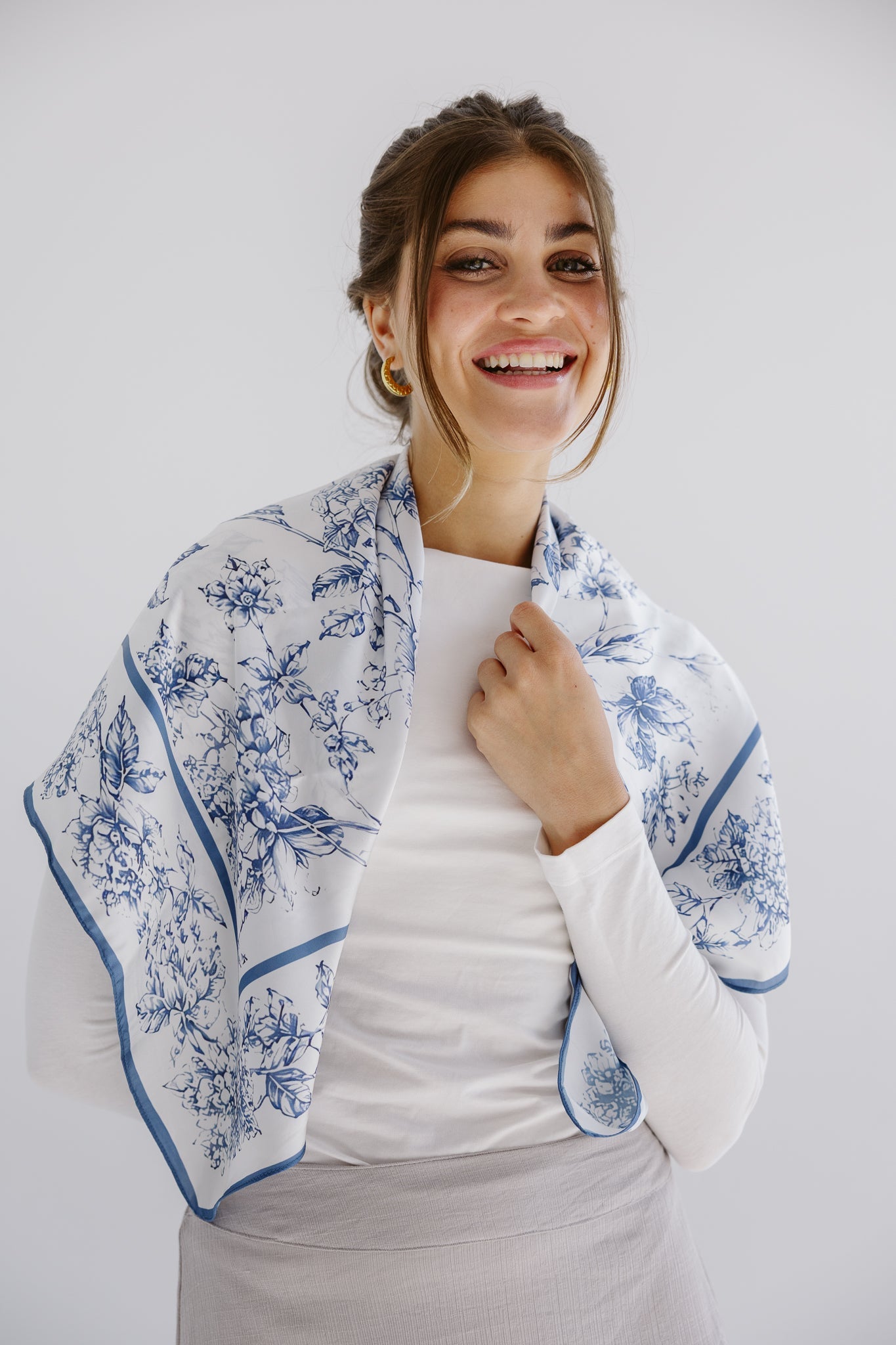 Square Silk Scarf 4 - AB ESSENTIALS
