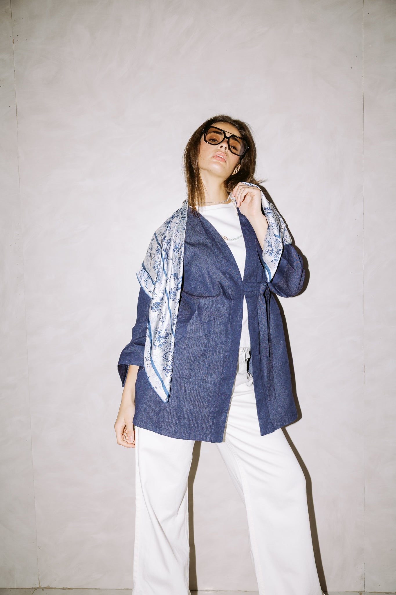 Square Silk Scarf 4 - AB ESSENTIALS
