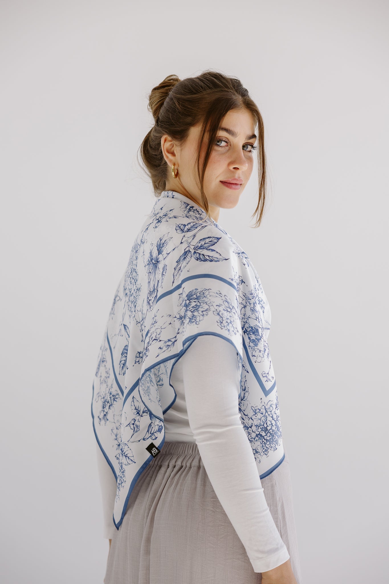 Square Silk Scarf 4 - AB ESSENTIALS