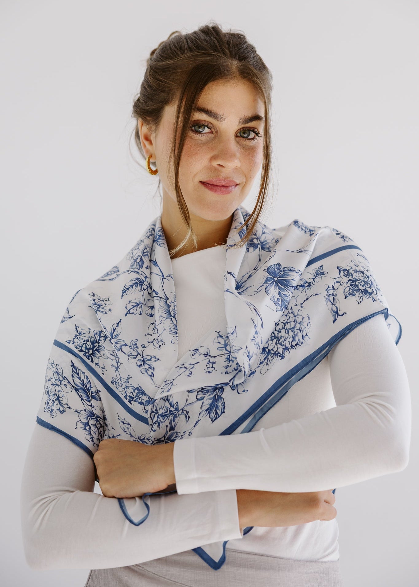 Square Silk Scarf 4 - AB ESSENTIALS