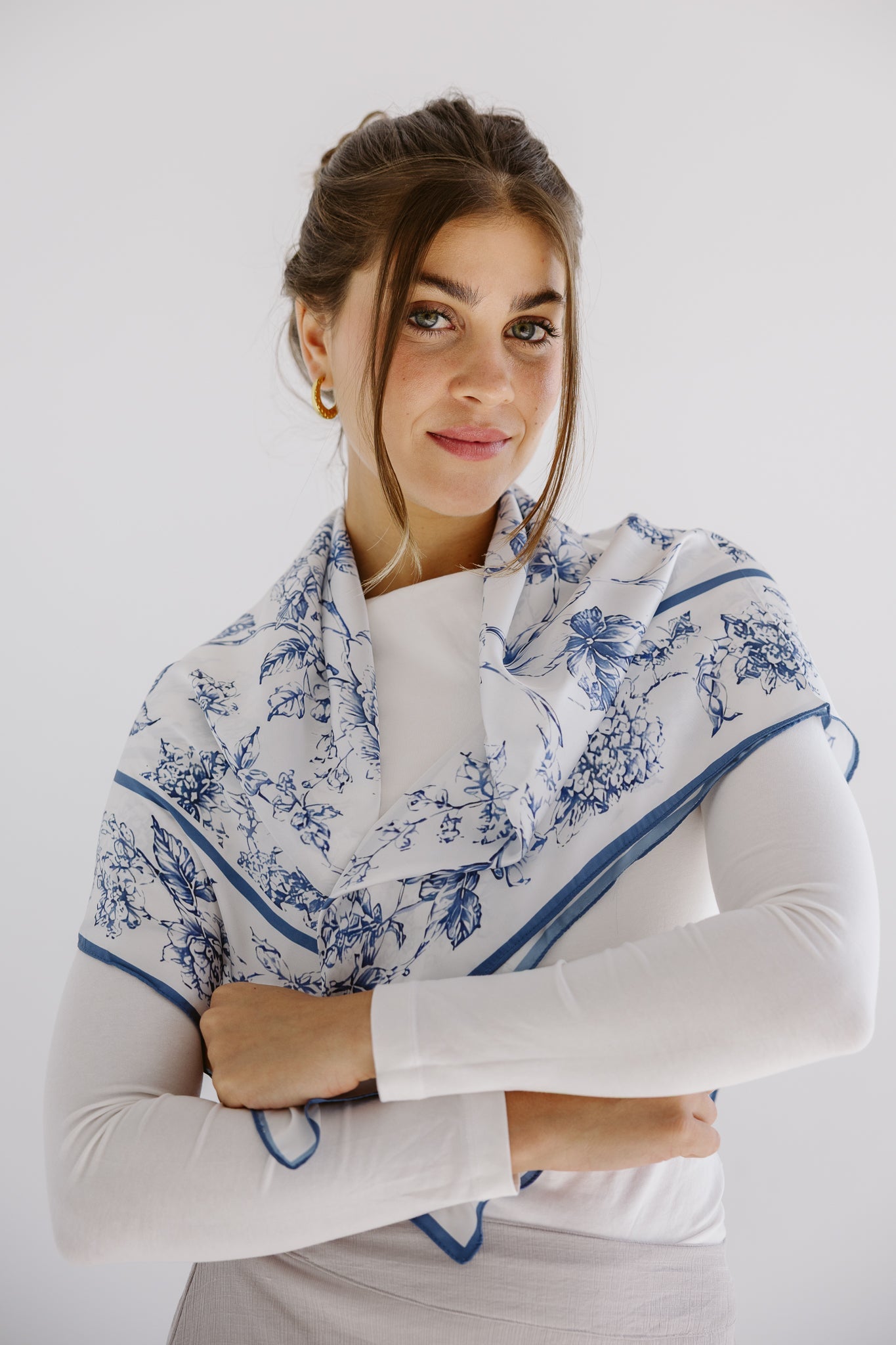 Square Silk Scarf 4 - AB ESSENTIALS