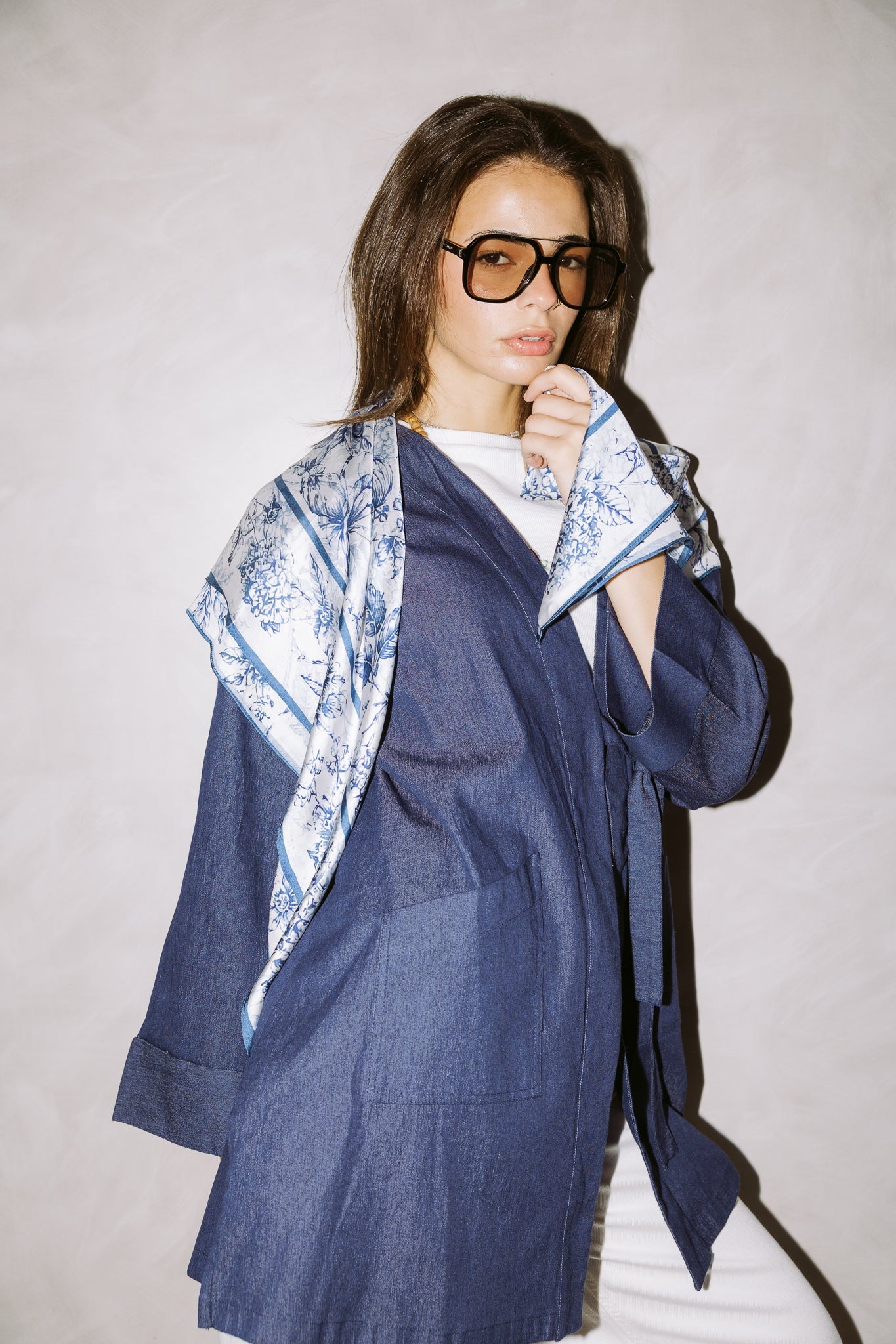 Square Silk Scarf 4 - AB ESSENTIALS