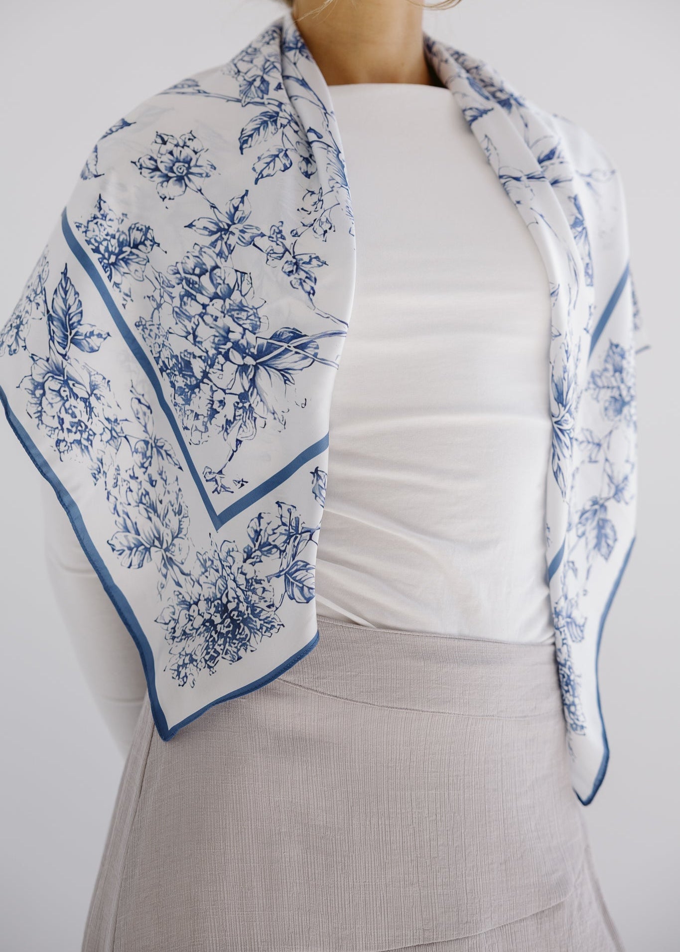 Square Silk Scarf 4 - AB ESSENTIALS