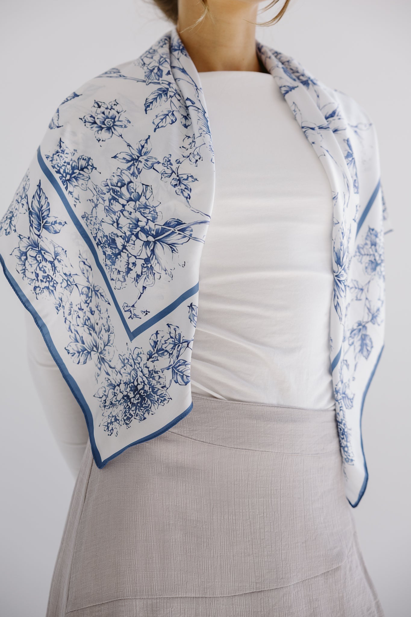 Square Silk Scarf 4 - AB ESSENTIALS