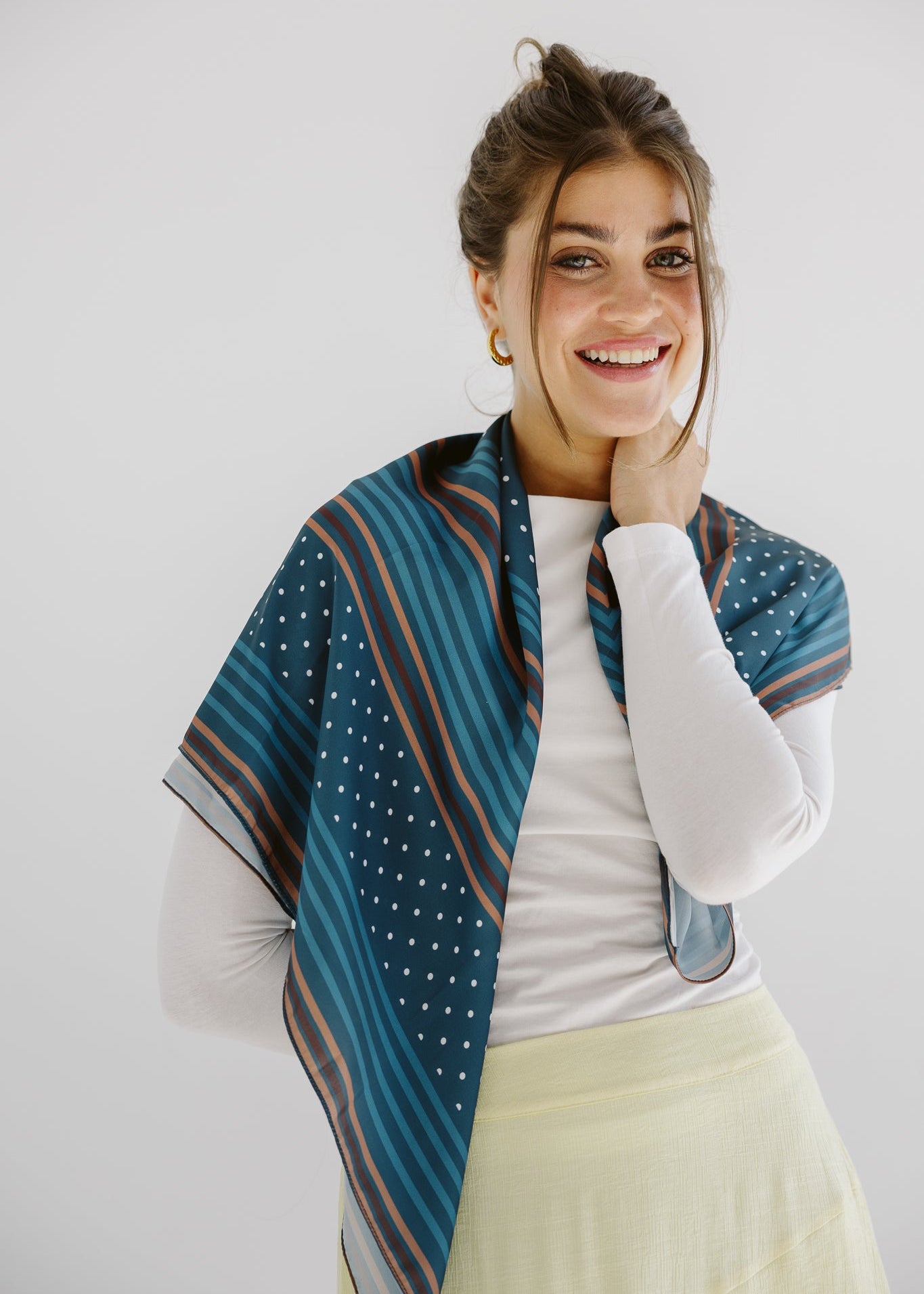 Square Silk Scarf 5 - AB ESSENTIALS