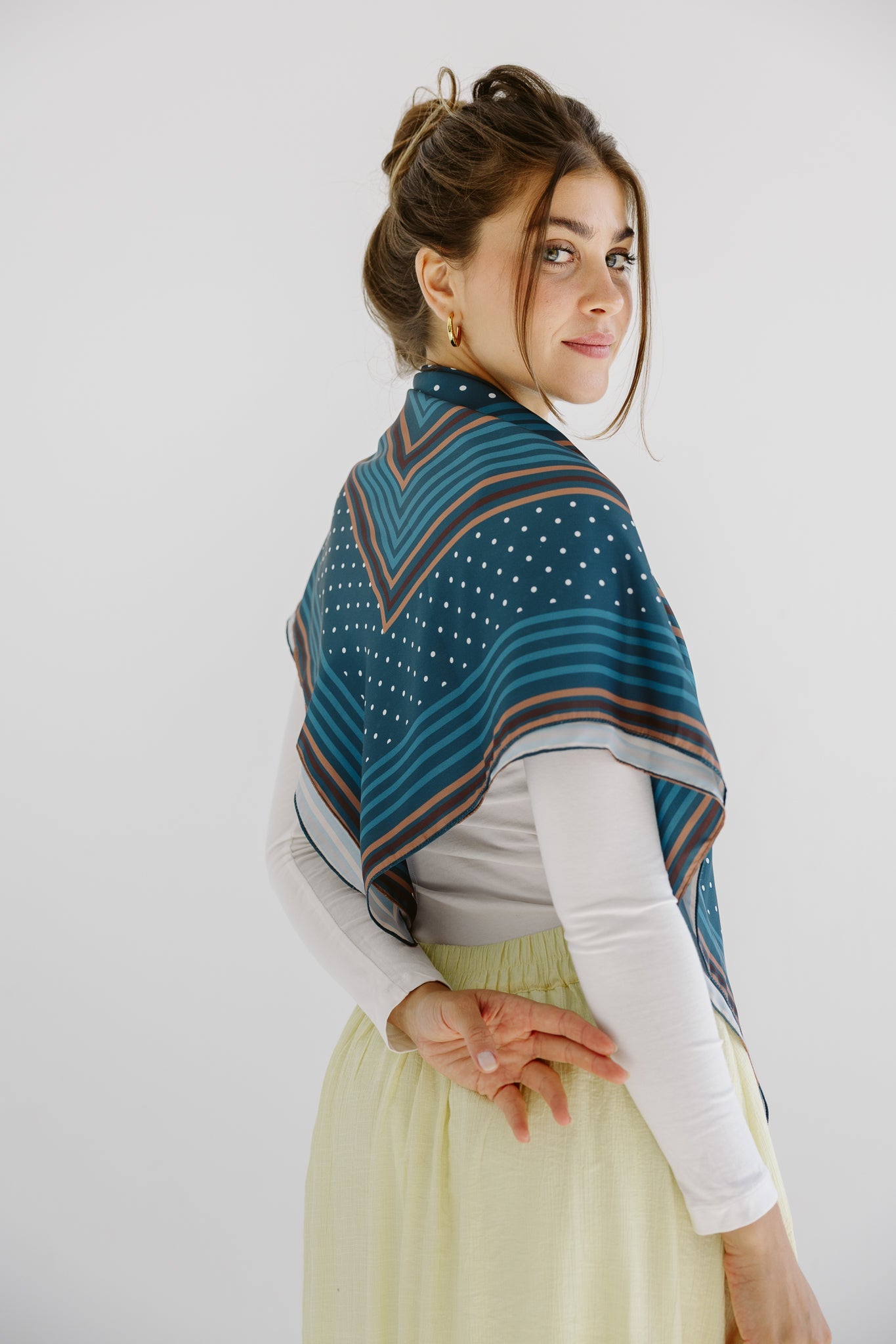 Square Silk Scarf 5 - AB ESSENTIALS