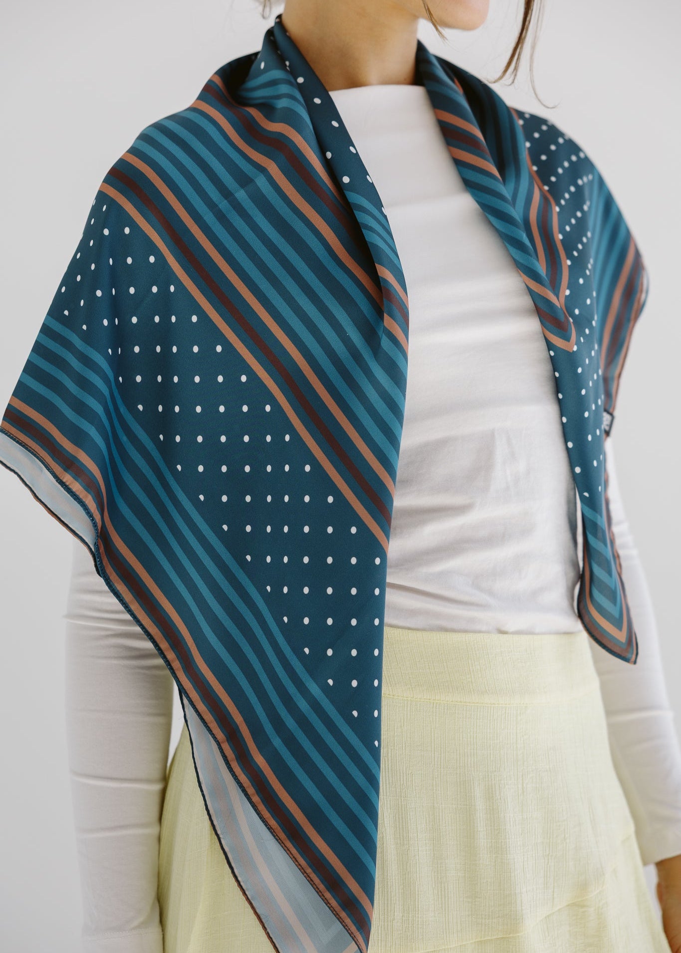 Square Silk Scarf 5 - AB ESSENTIALS