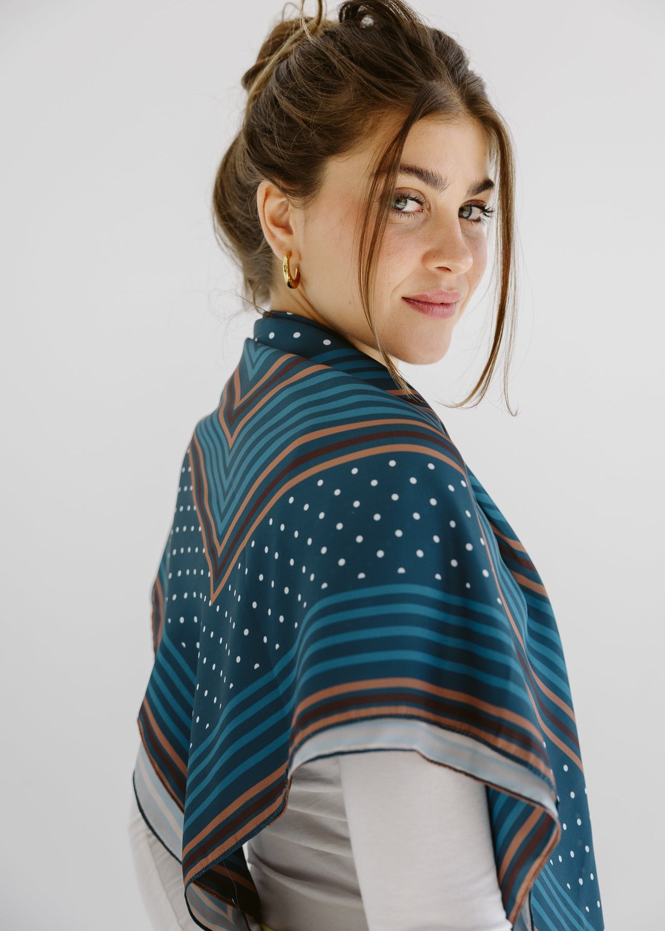 Square Silk Scarf 5 - AB ESSENTIALS