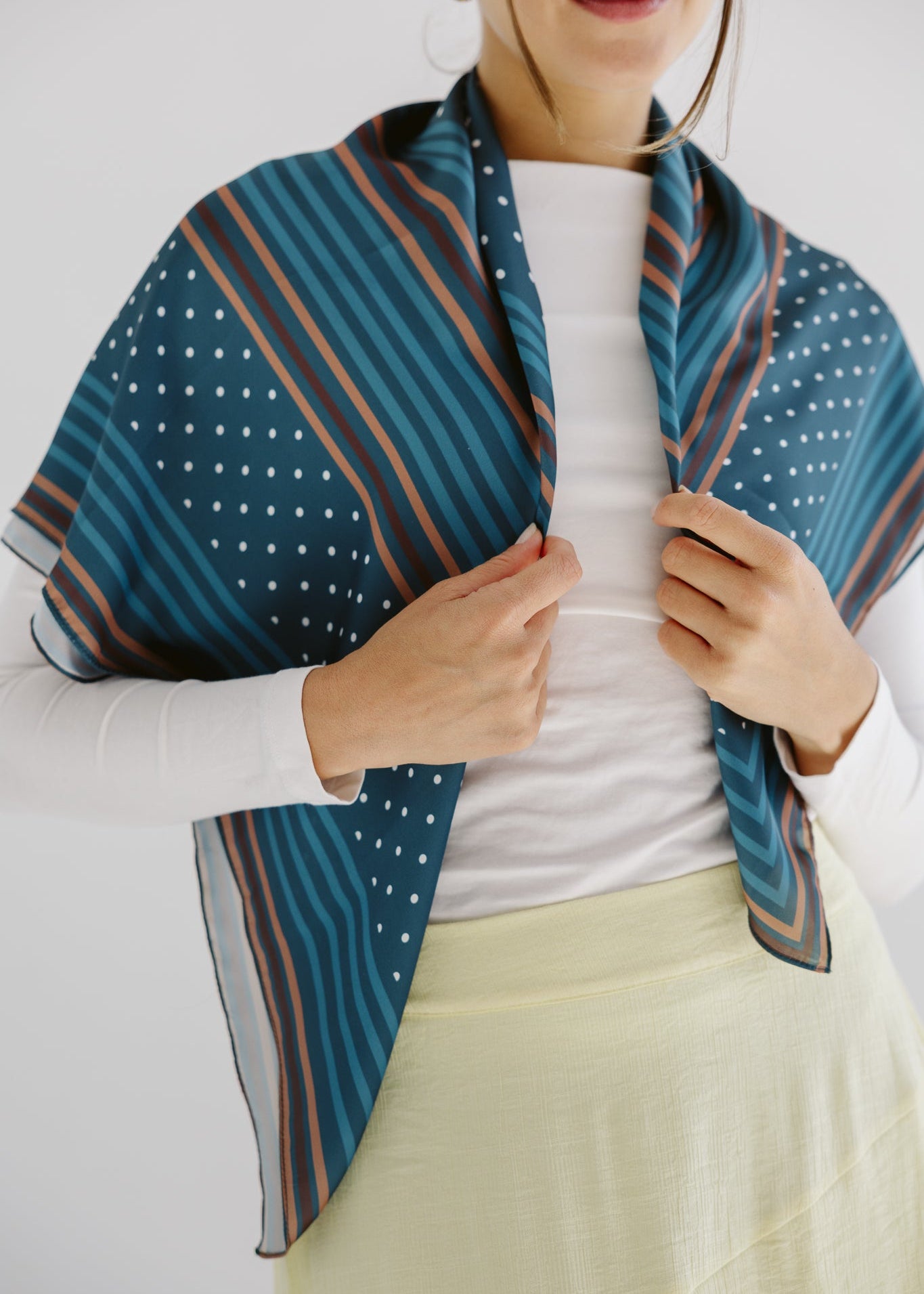 Square Silk Scarf 5 - AB ESSENTIALS