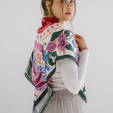 Square Silk Scarf 6 - AB ESSENTIALS