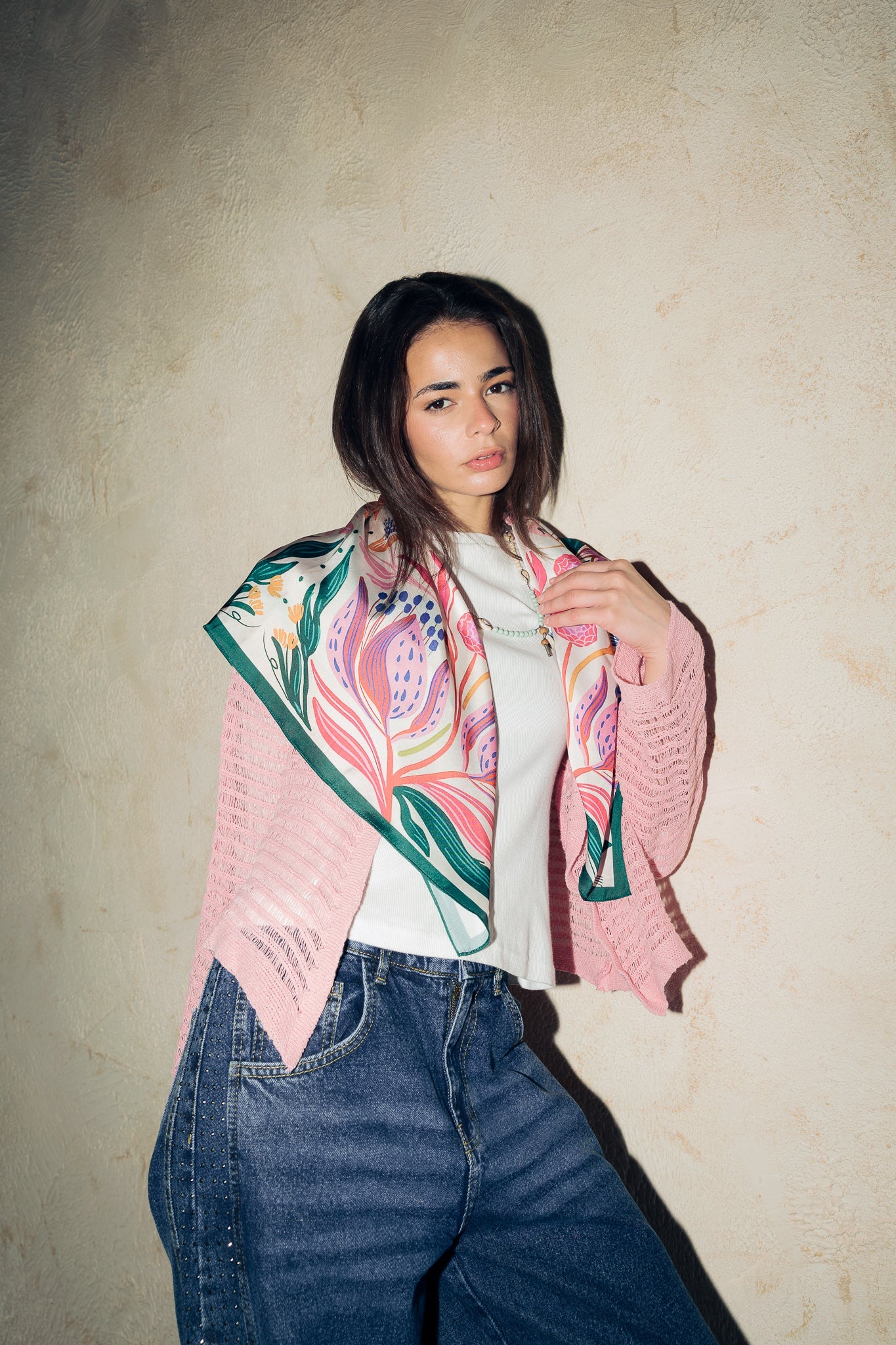 Square Silk Scarf 6 - AB ESSENTIALS