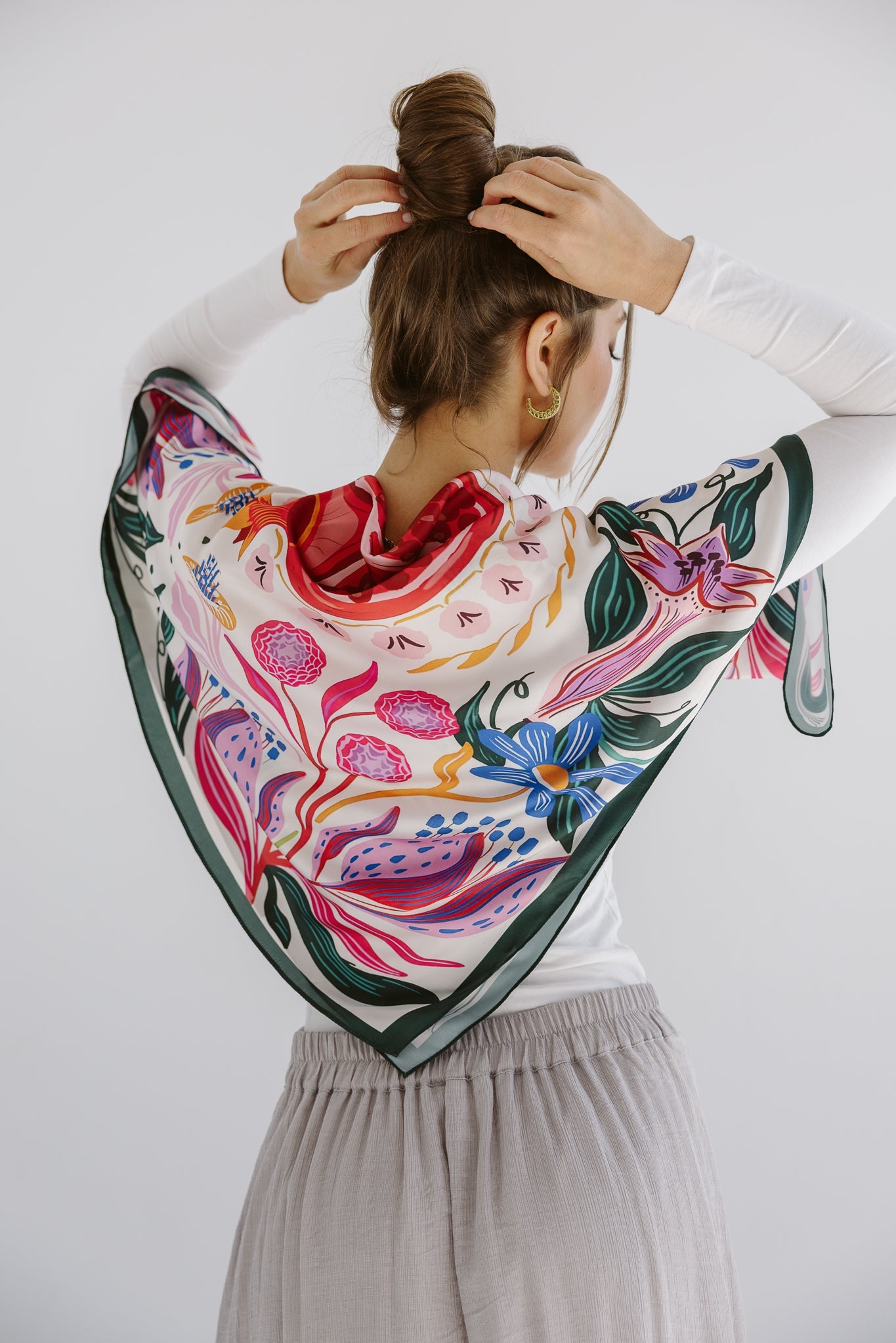 Square Silk Scarf 6 - AB ESSENTIALS