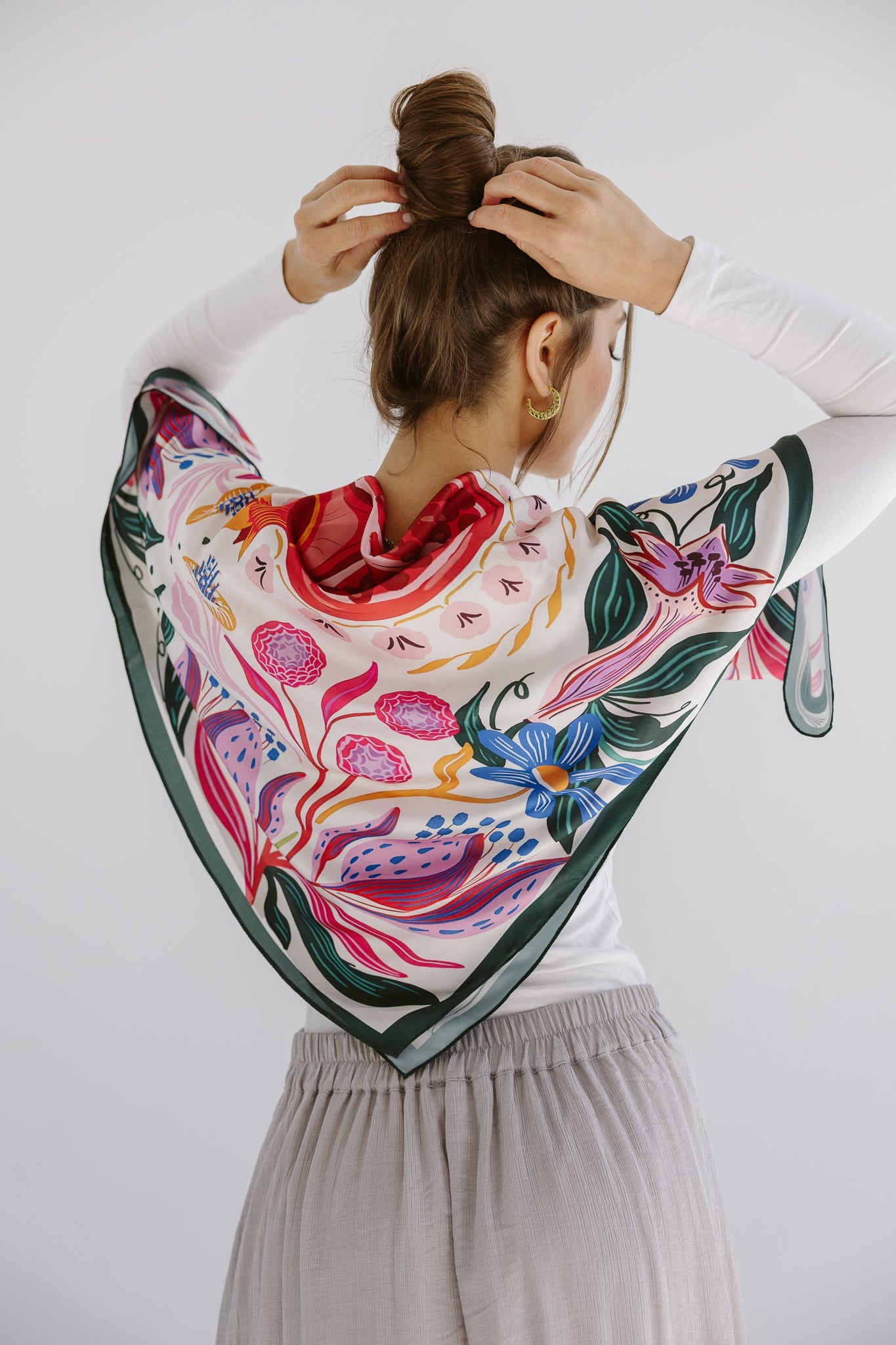 Square Silk Scarf 6 - AB ESSENTIALS