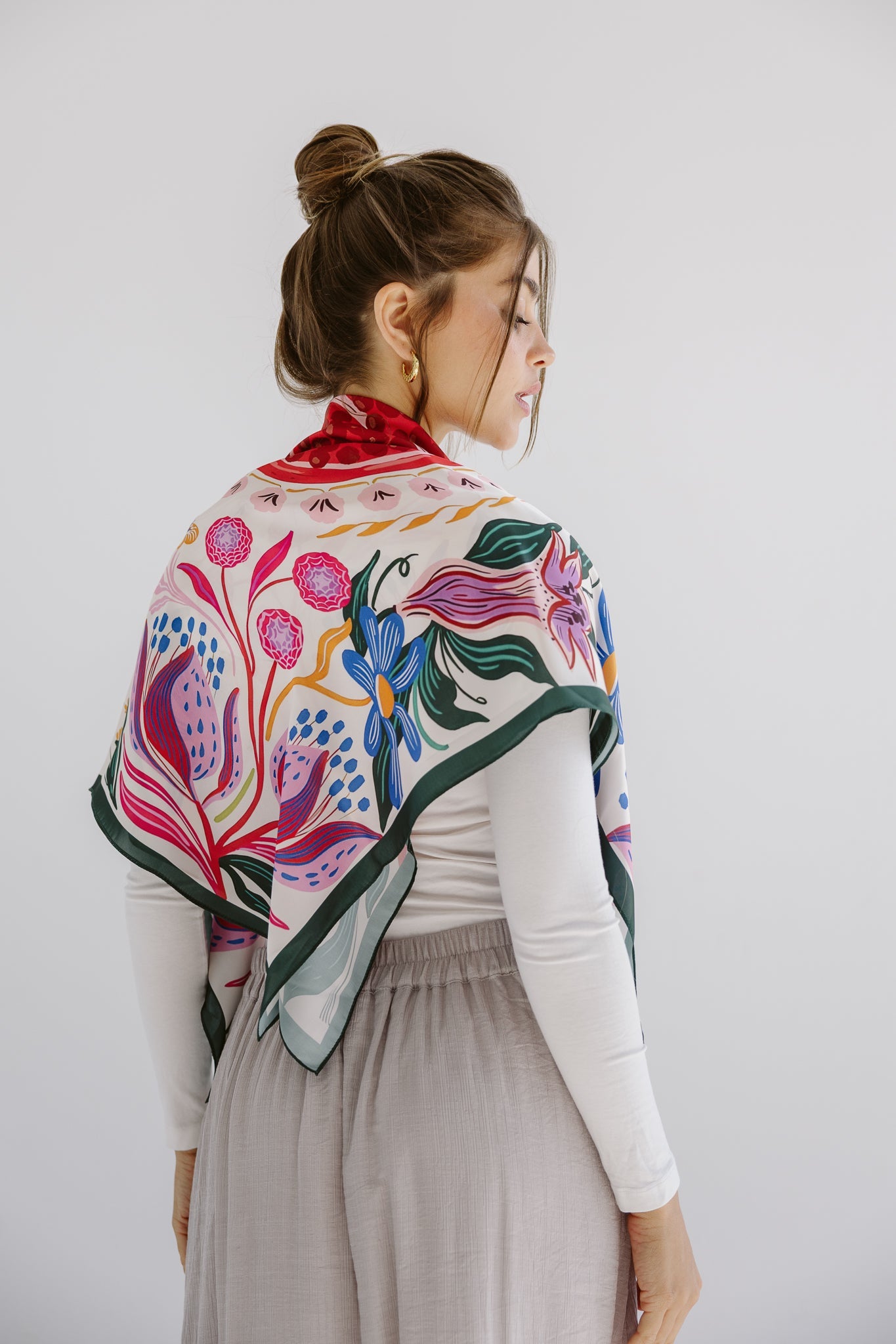Square Silk Scarf 6 - AB ESSENTIALS