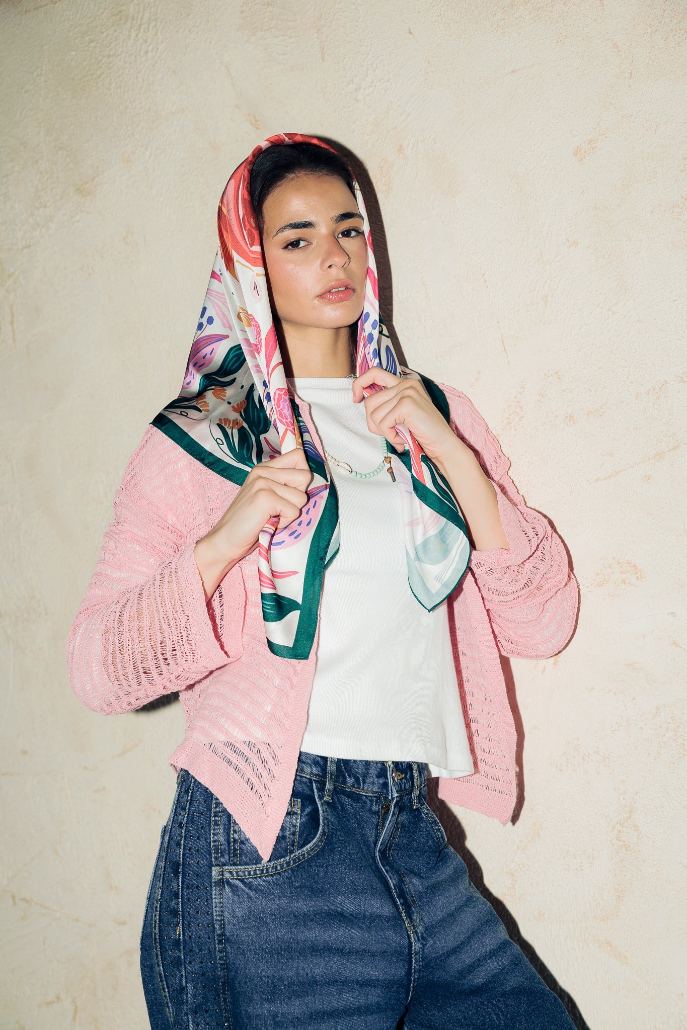 Square Silk Scarf 6 - AB ESSENTIALS