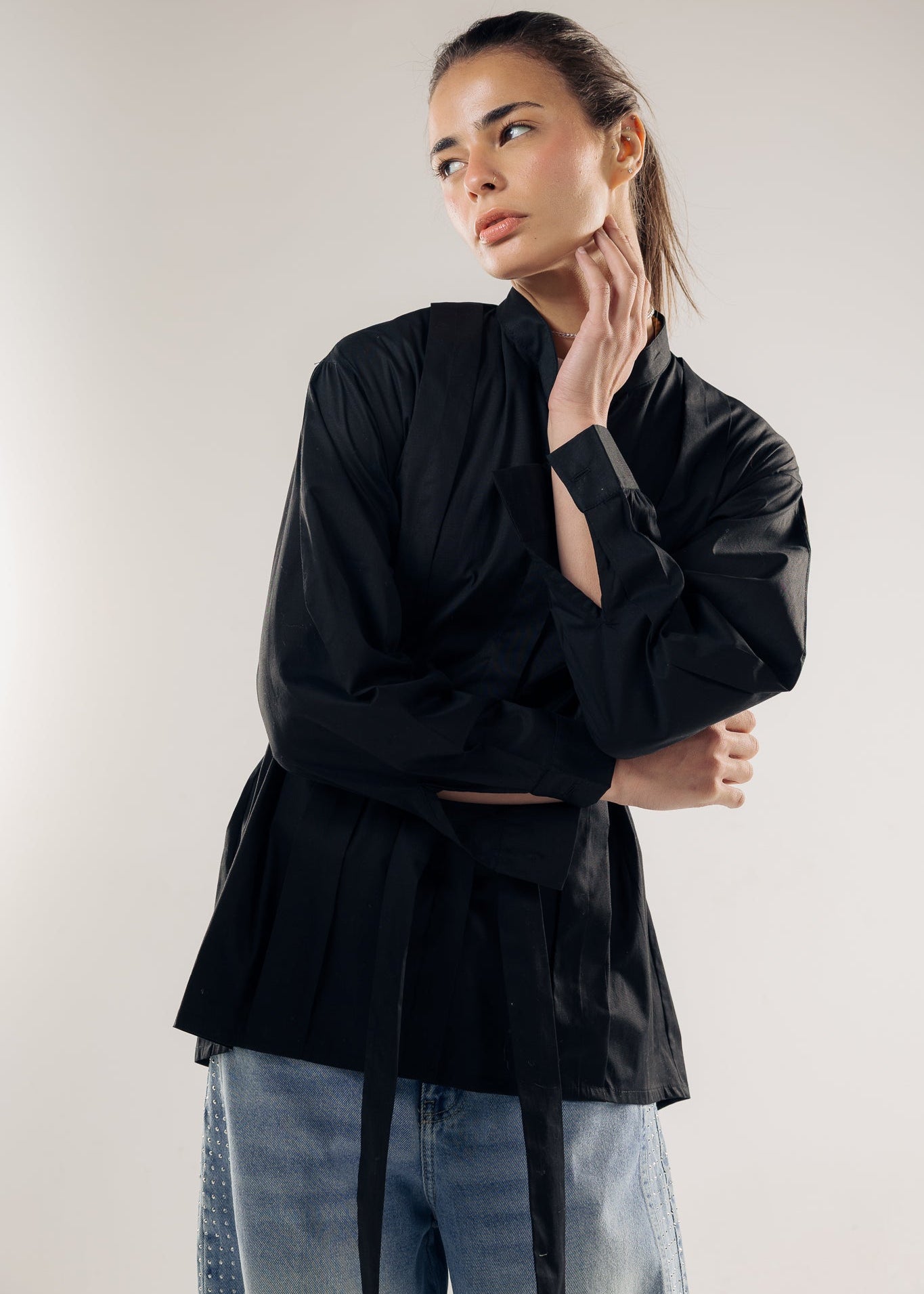Star Girl Shirt Black - AB ESSENTIALS
