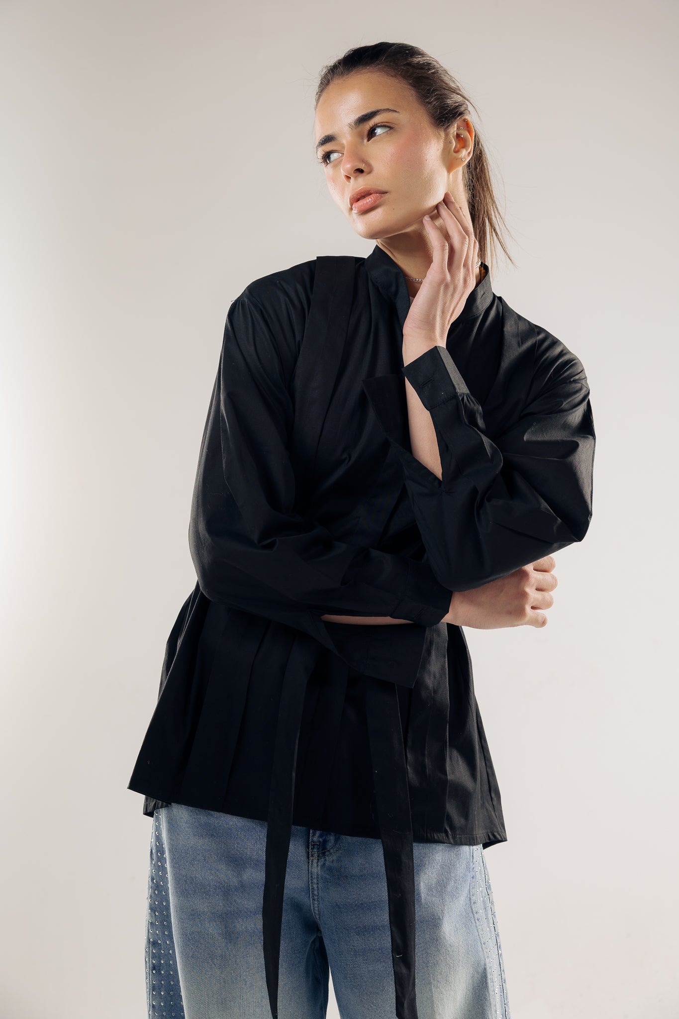 Star Girl Shirt Black - AB ESSENTIALS