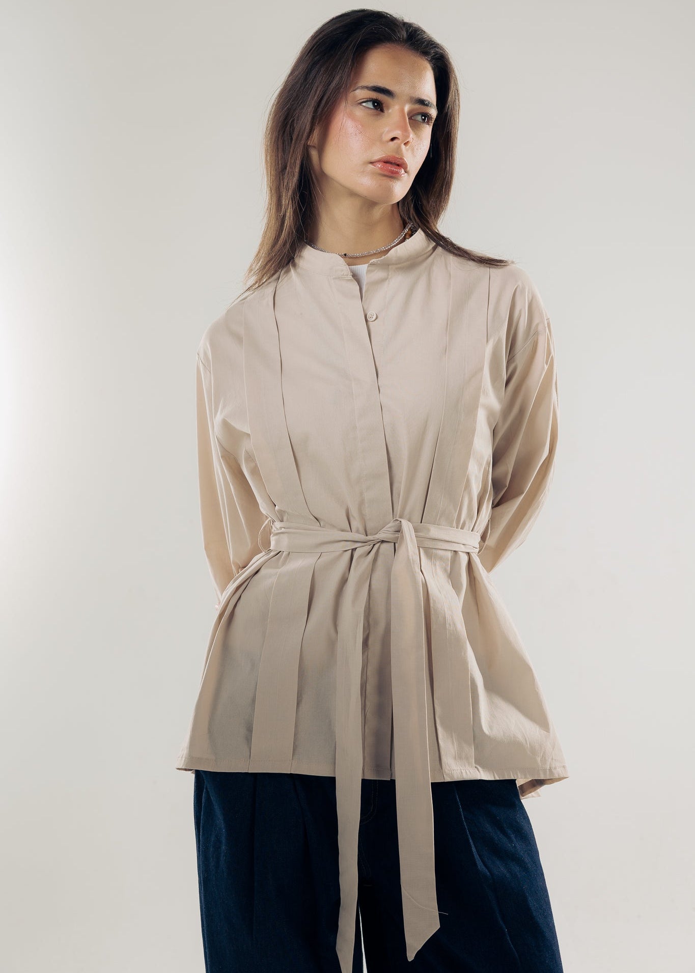 Star Girl Shirt Latte - AB ESSENTIALS