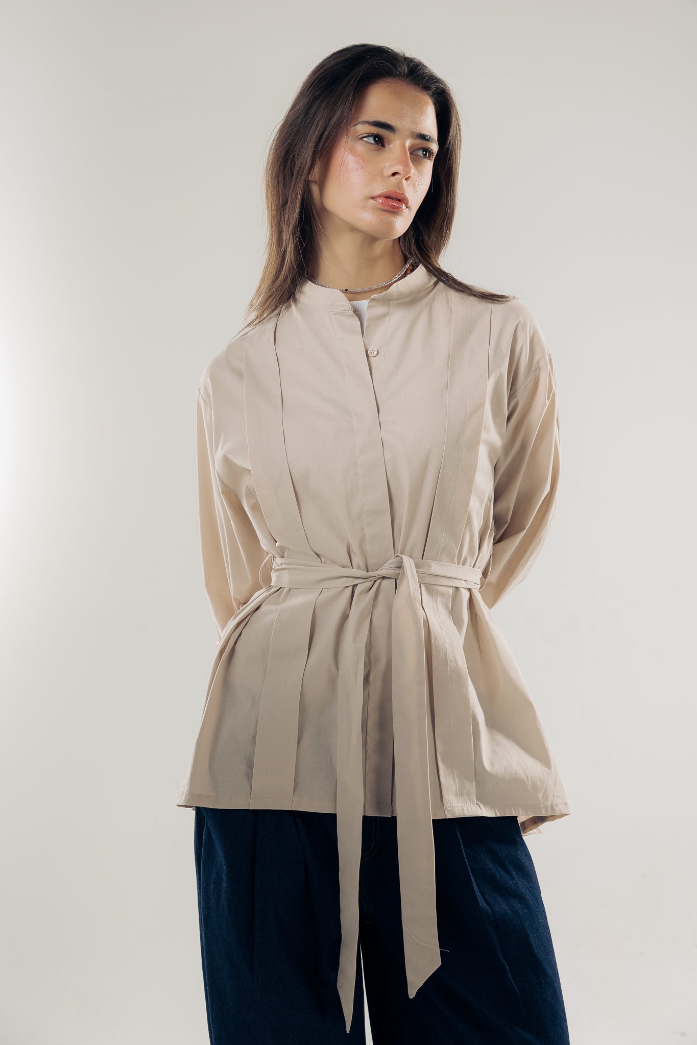 Star Girl Shirt Latte - AB ESSENTIALS