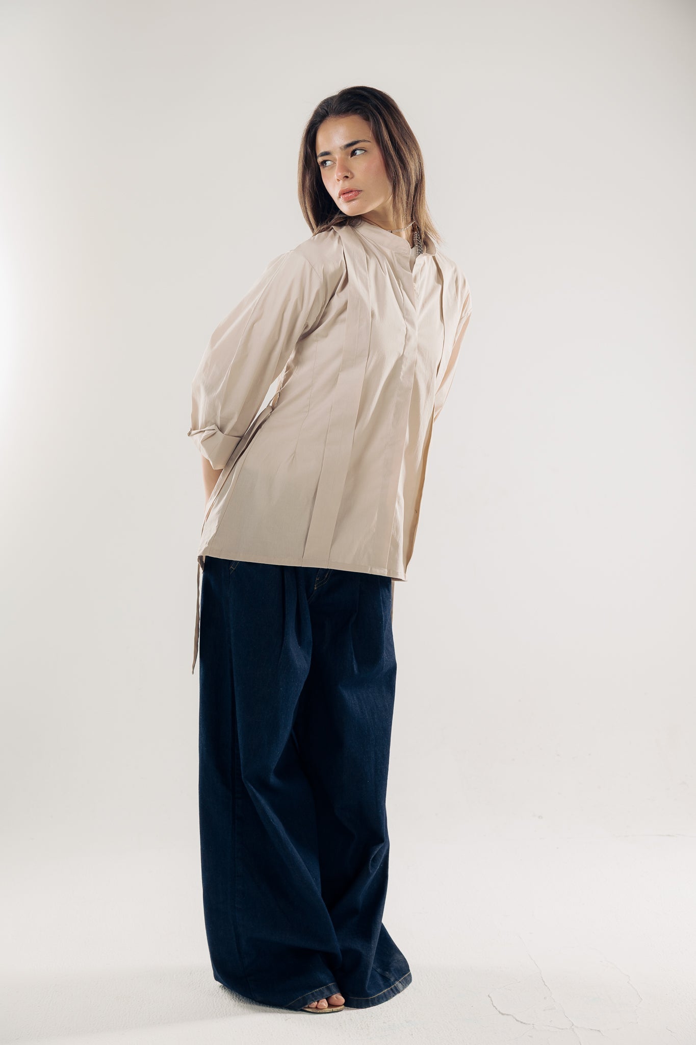 Star Girl Shirt Latte - AB ESSENTIALS