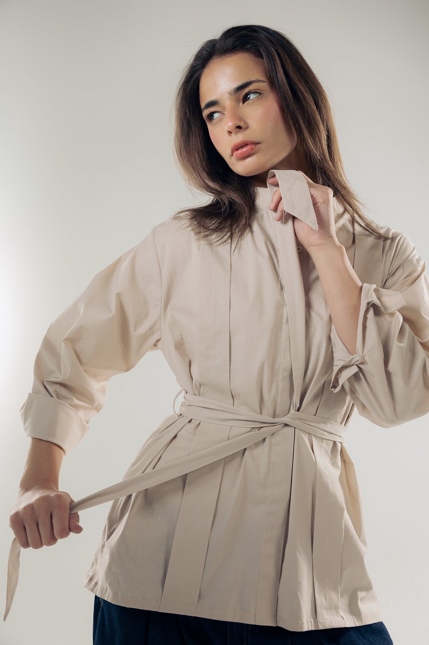 Star Girl Shirt Latte - AB ESSENTIALS