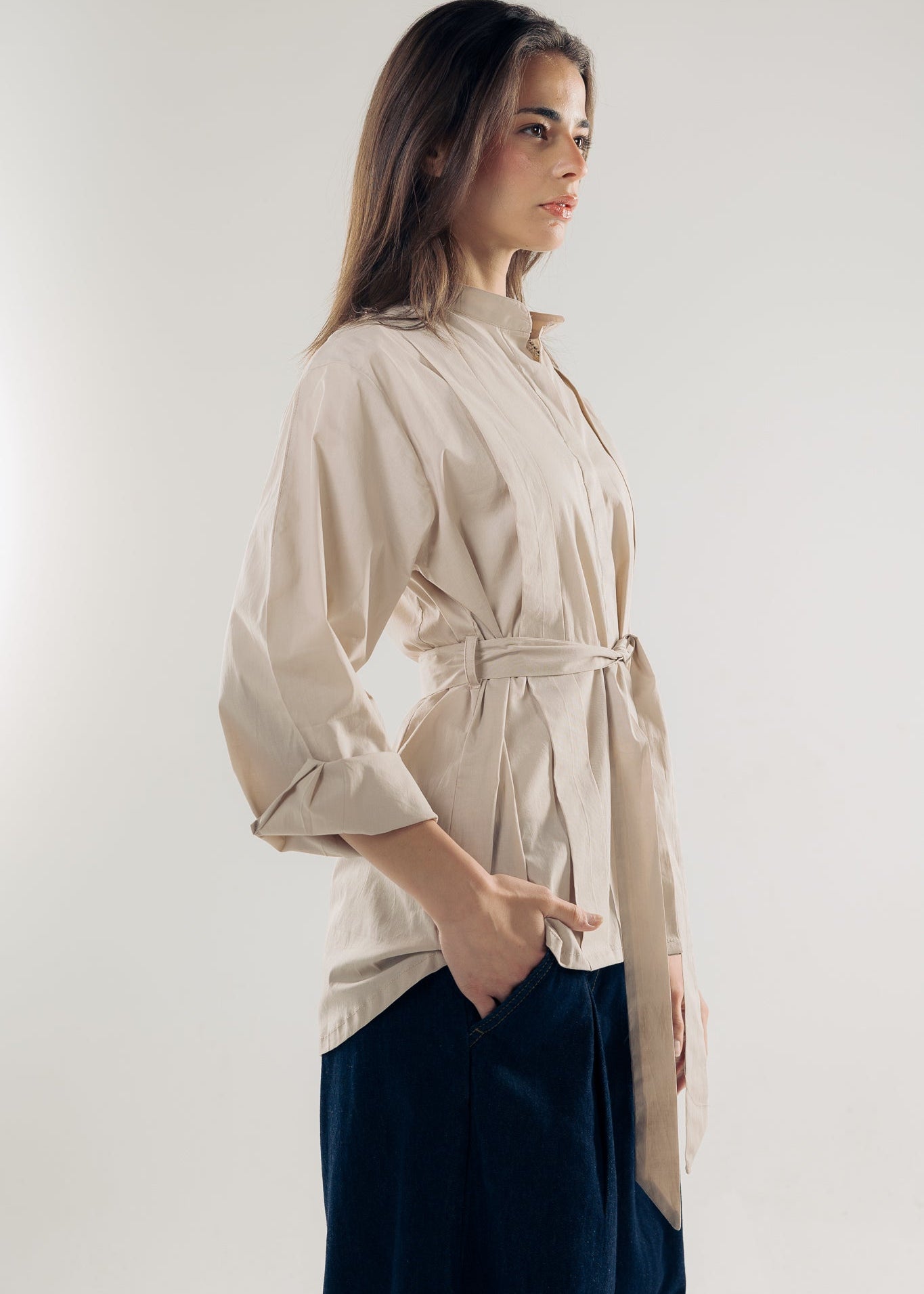 Star Girl Shirt Latte - AB ESSENTIALS