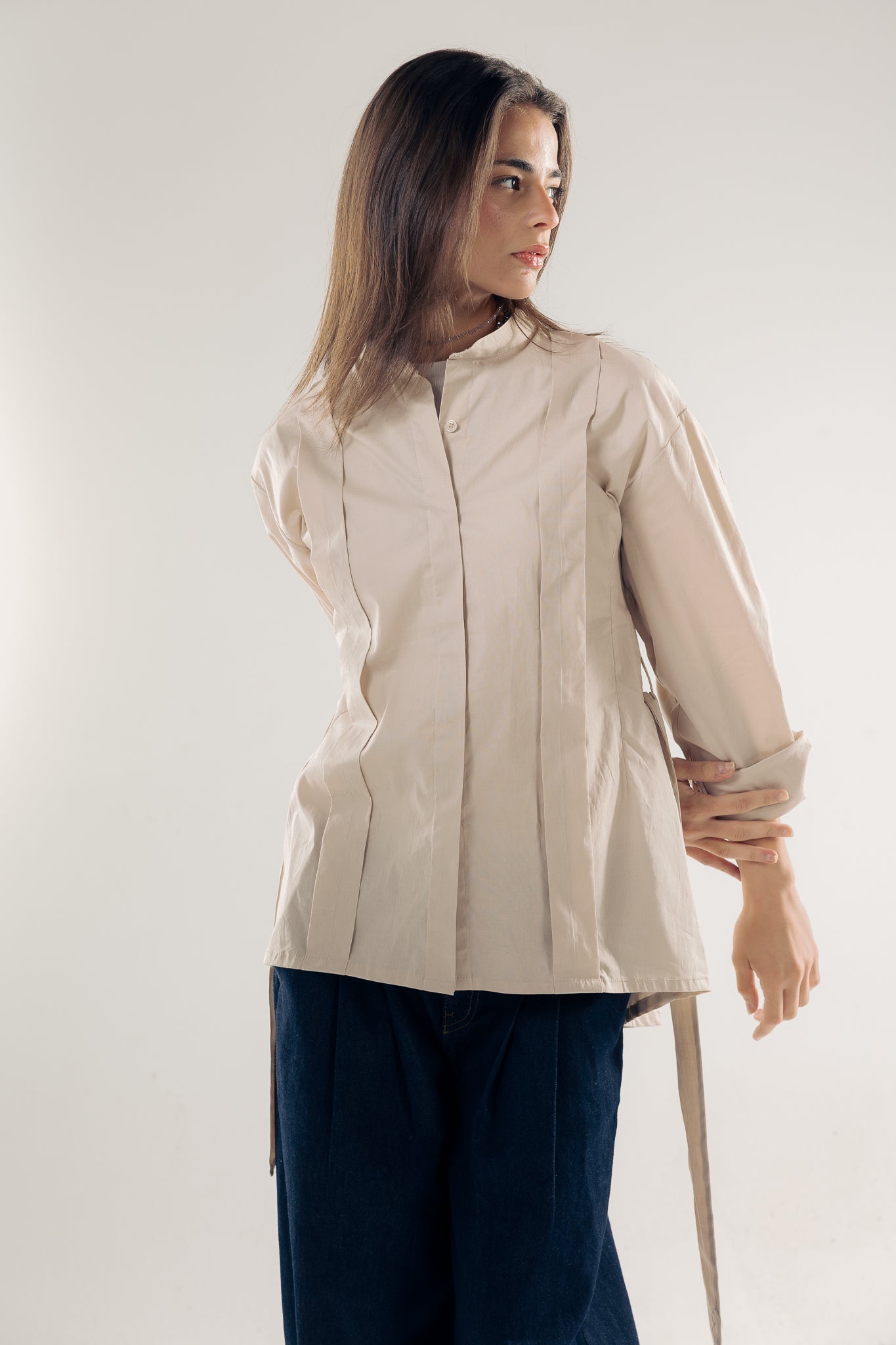 Star Girl Shirt Latte - AB ESSENTIALS