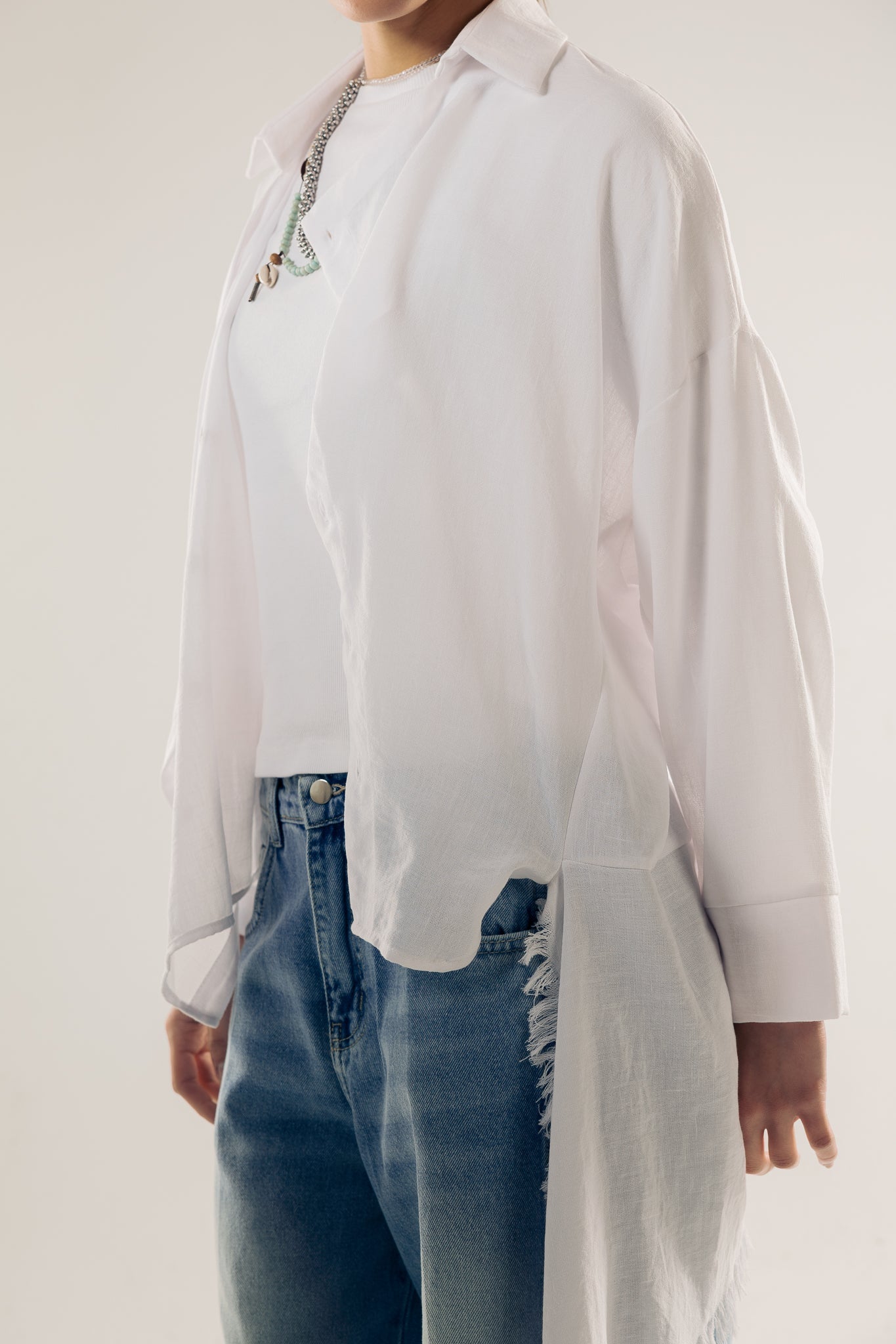 Star Girl Shirt White - AB ESSENTIALS