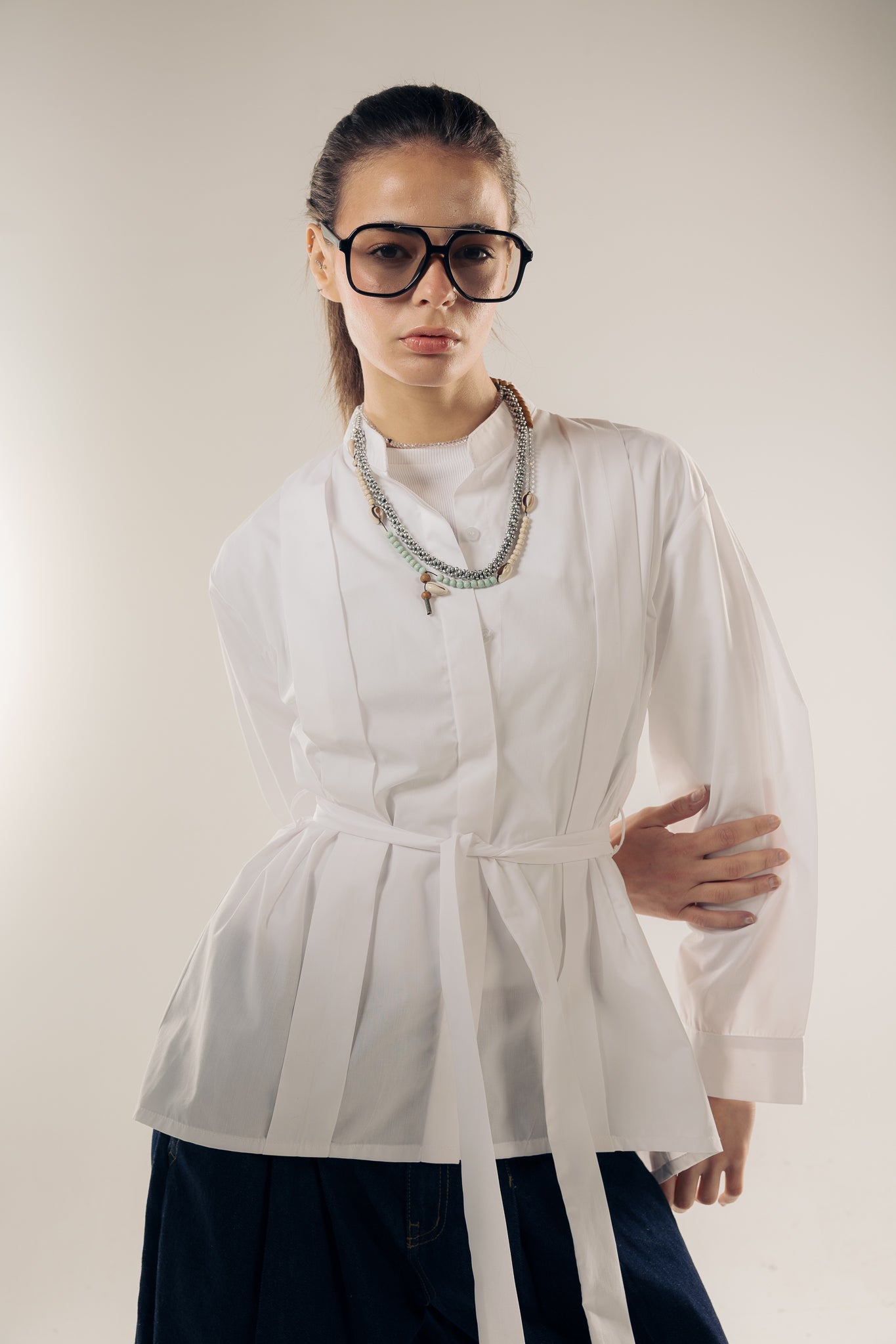 Star Girl Shirt White - AB ESSENTIALS