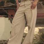 Straight Leg Jeans Beige - AB ESSENTIALS