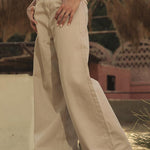 Straight Leg Jeans Beige - AB ESSENTIALS