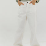 Straight Leg Jeans Off White - AB ESSENTIALS