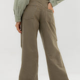 Straight Leg Jeans Olive - AB ESSENTIALS