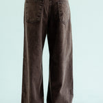 Straight Leg Jeans Washed Brown - AB ESSENTIALS