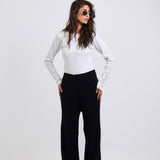 Stripped Knit Pants Black - AB ESSENTIALS