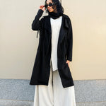 Suede Coat Black - AB ESSENTIALS