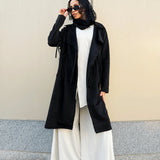 Suede Coat Black - AB ESSENTIALS