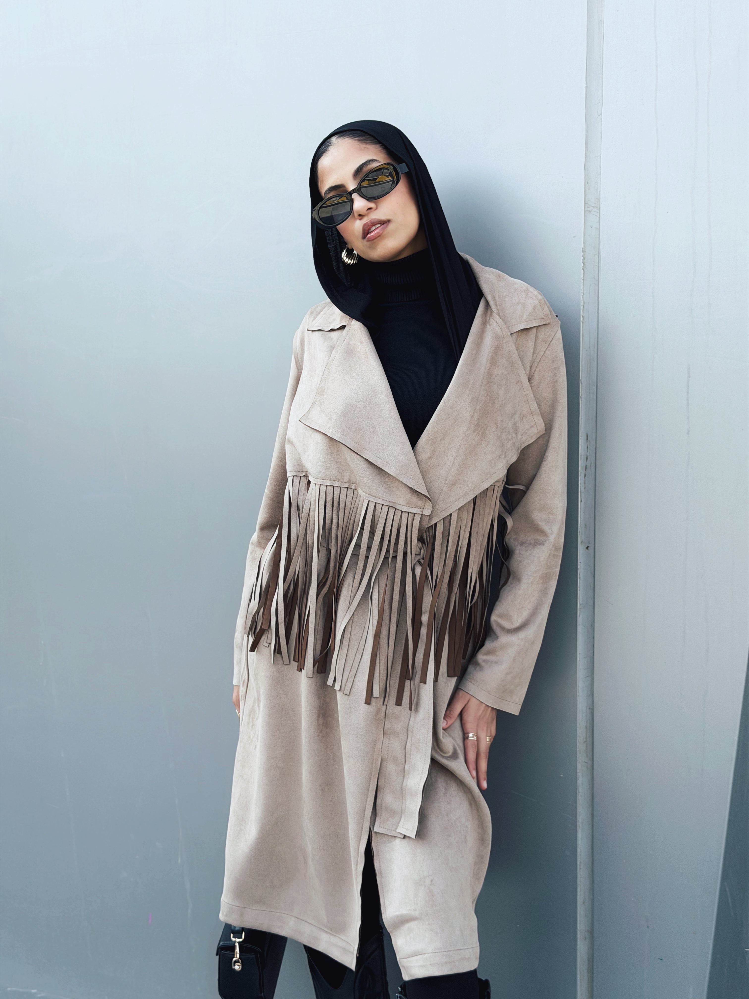 Suede Coat Cafe - AB ESSENTIALS