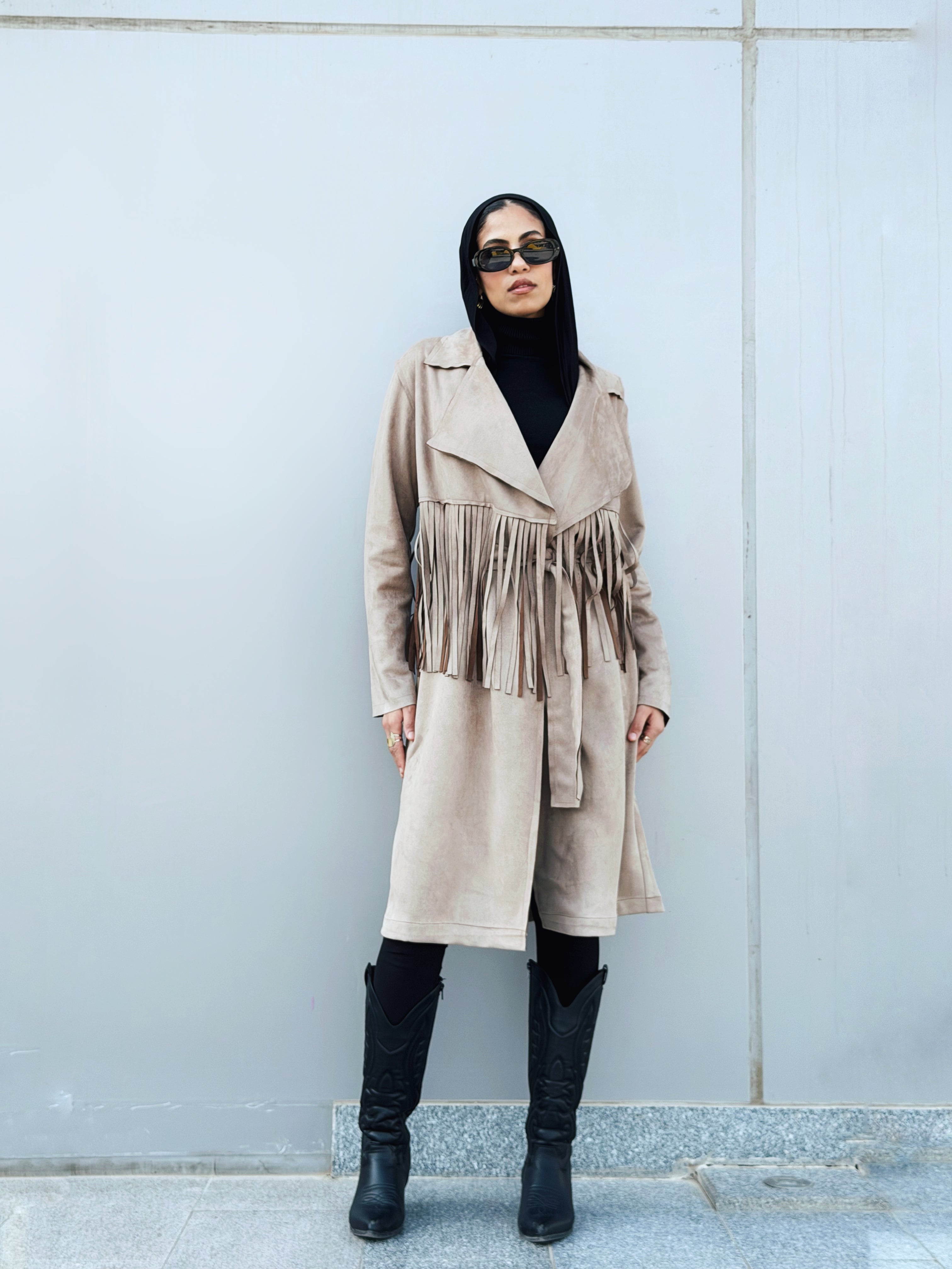 Suede Coat Cafe - AB ESSENTIALS