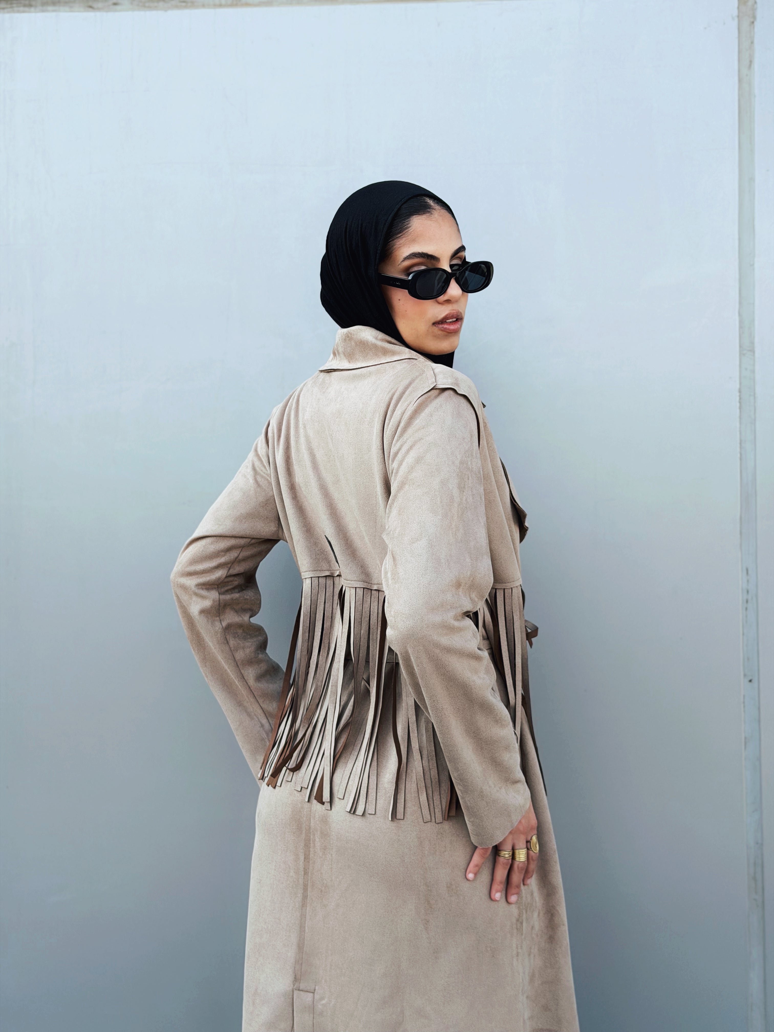 Suede Coat Cafe - AB ESSENTIALS