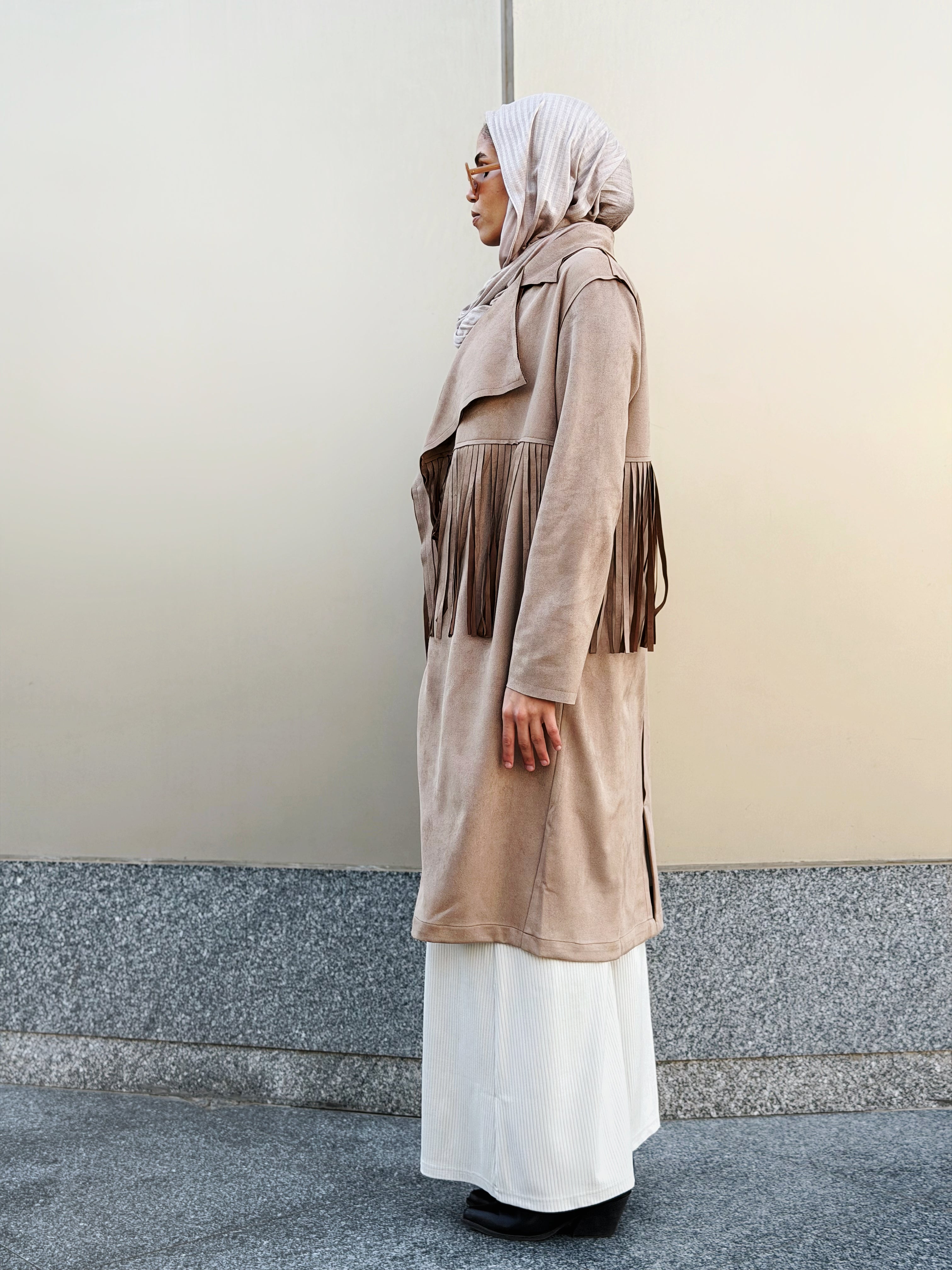 Suede Coat Cafe - AB ESSENTIALS