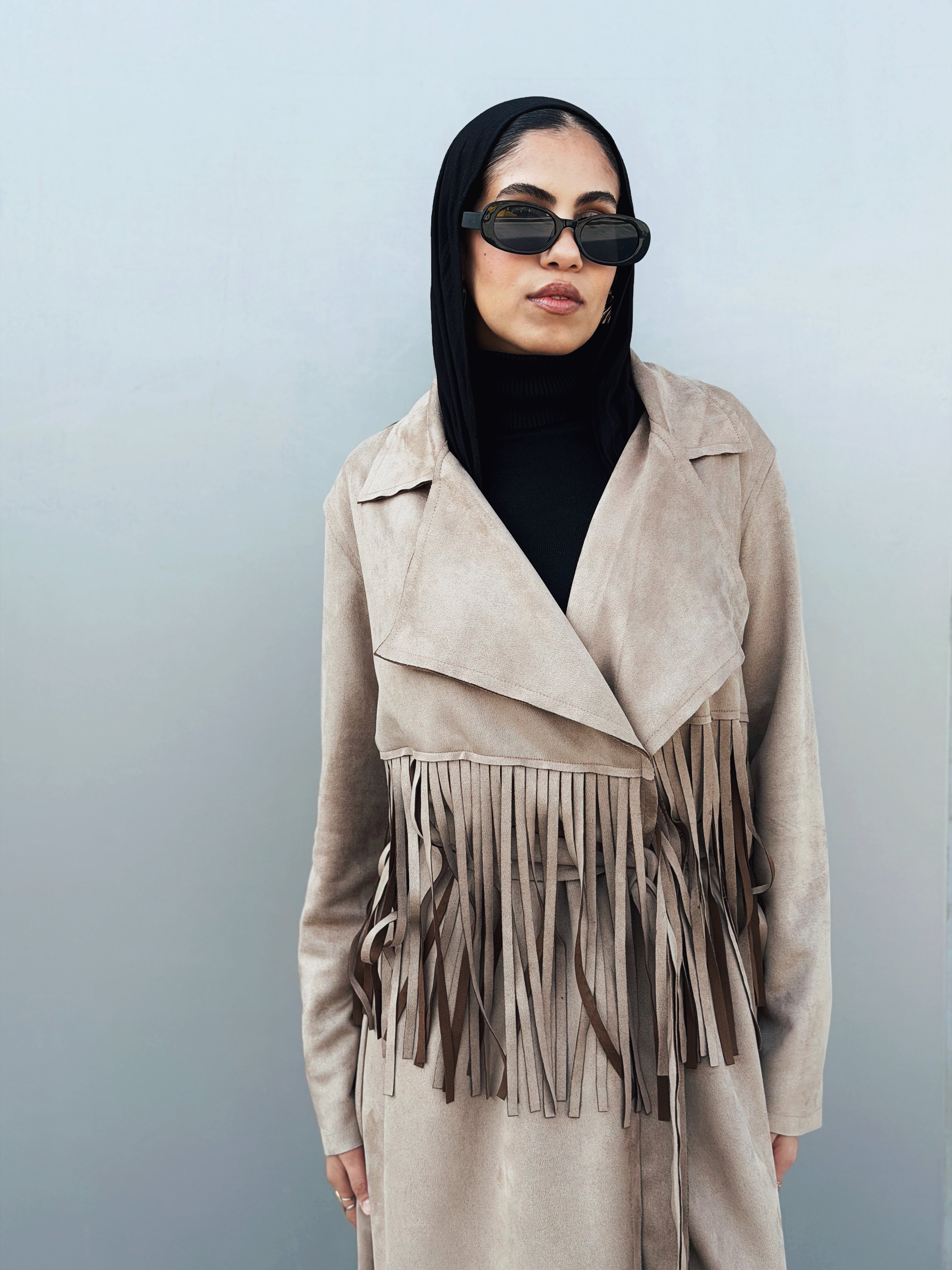 Suede Coat Cafe - AB ESSENTIALS