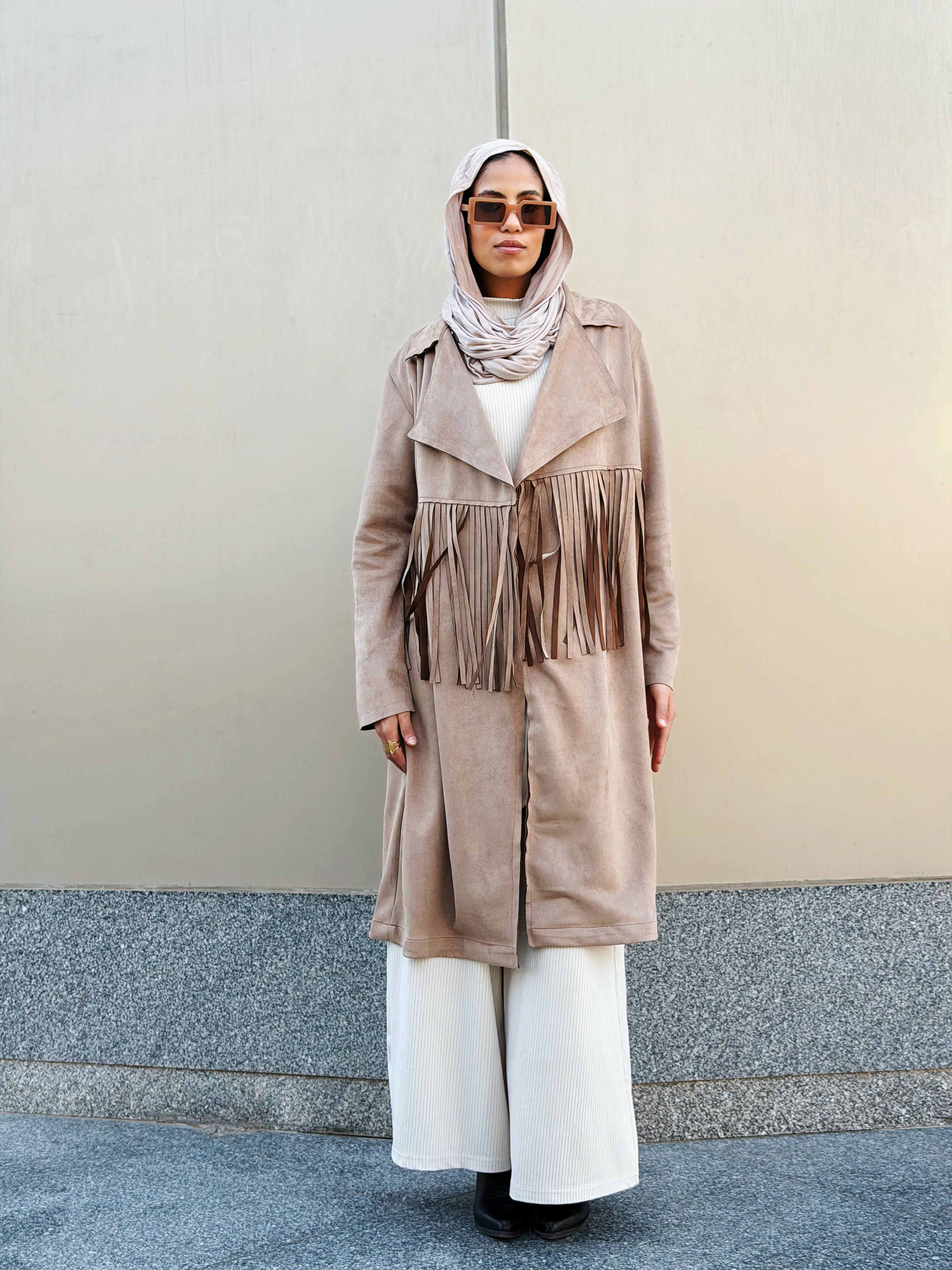 Suede Coat Cafe - AB ESSENTIALS