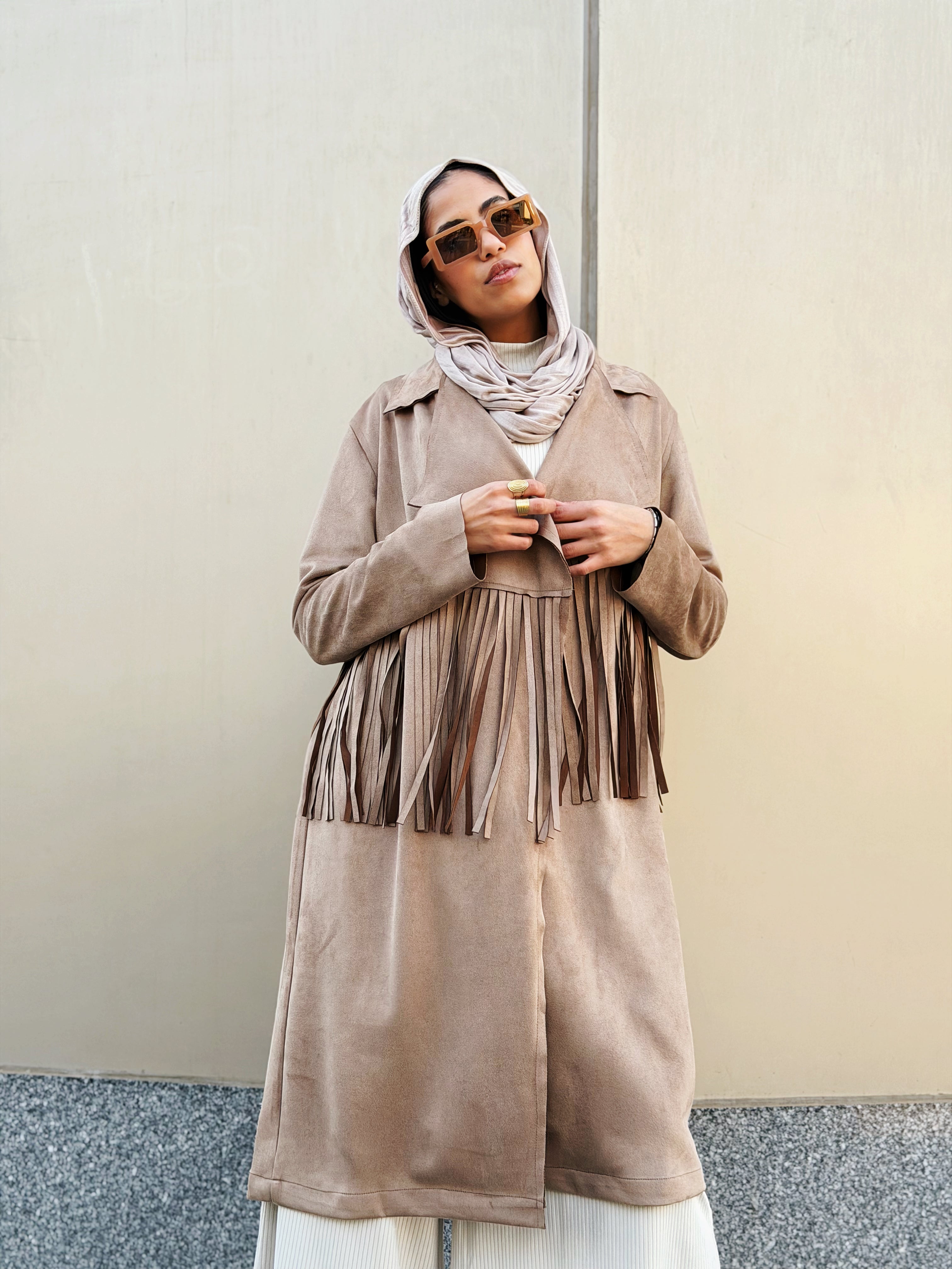 Suede Coat Cafe - AB ESSENTIALS